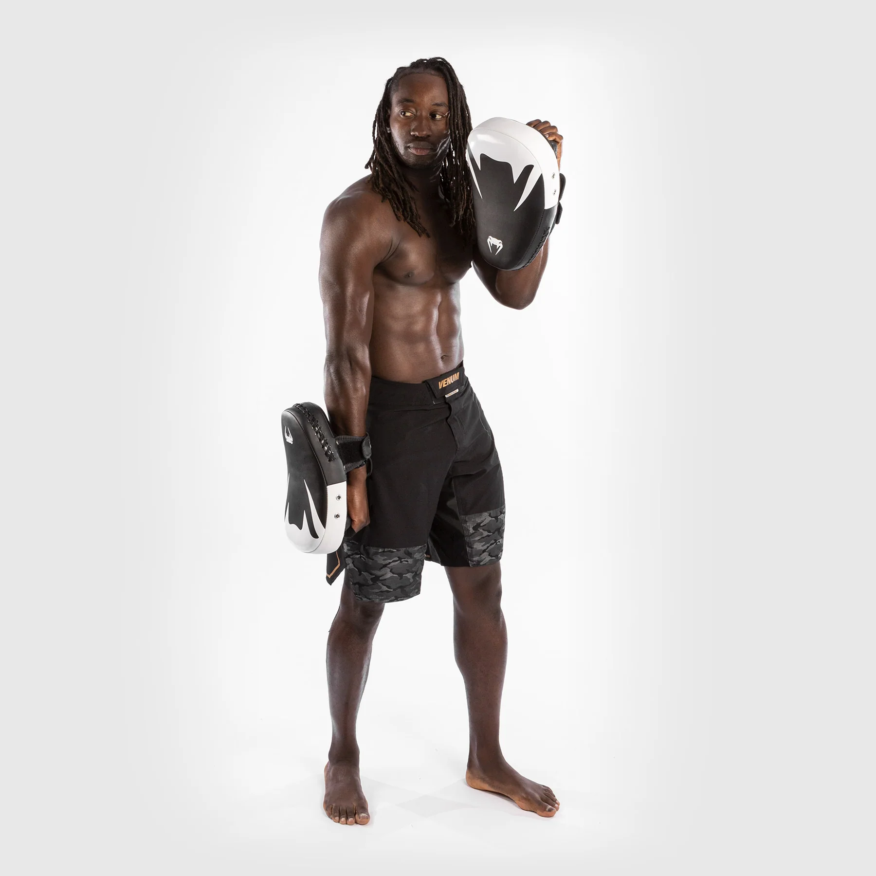 Venum Kick Boxing Gear 2.0 Micro Fiber Small Paws - Black/White - Image 7