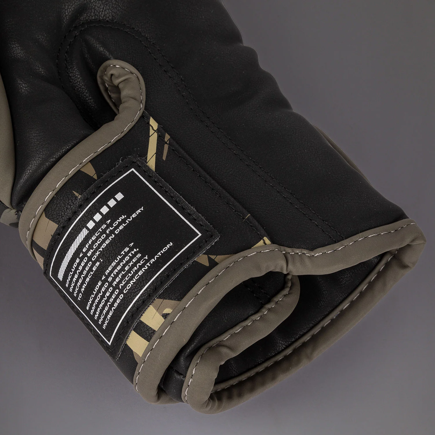 Venum Invader Boxing Gloves - Black/Sand - Image 6