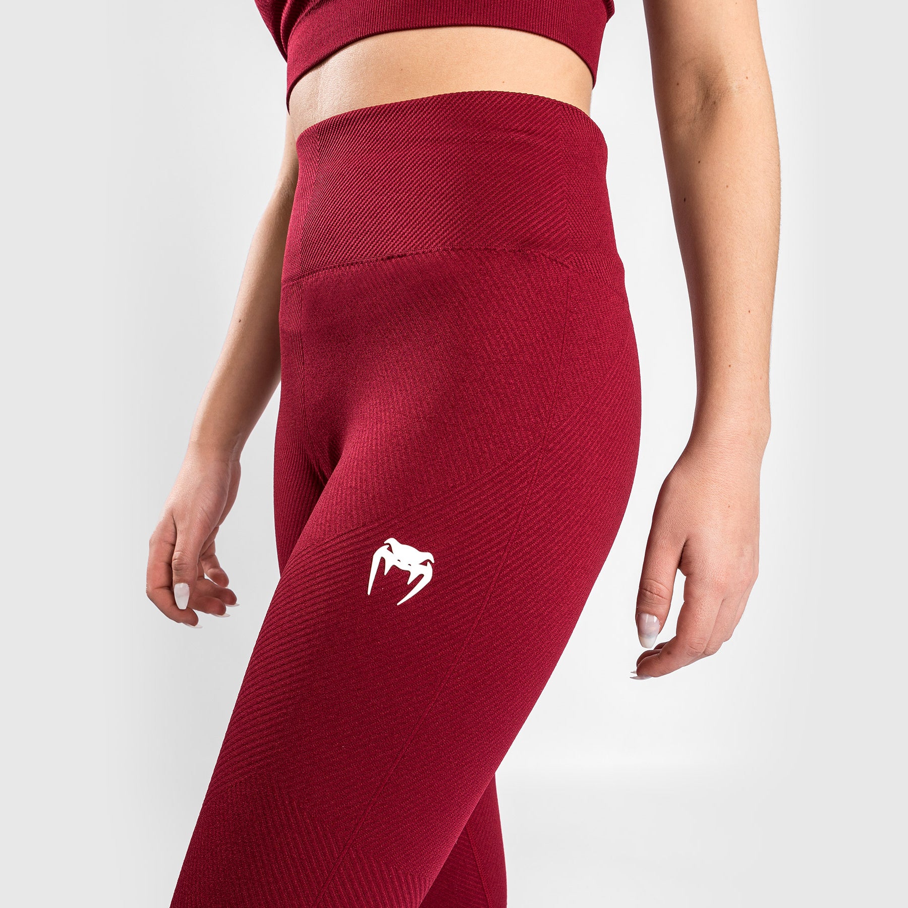 Venum Sparring Seamless 7/8 Leggings - For Women - Burgundy - Image 5