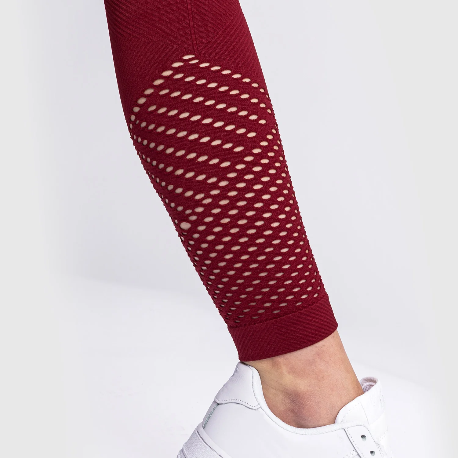 Venum Sparring Seamless Leggings - For Women - Burgundy - Image 4