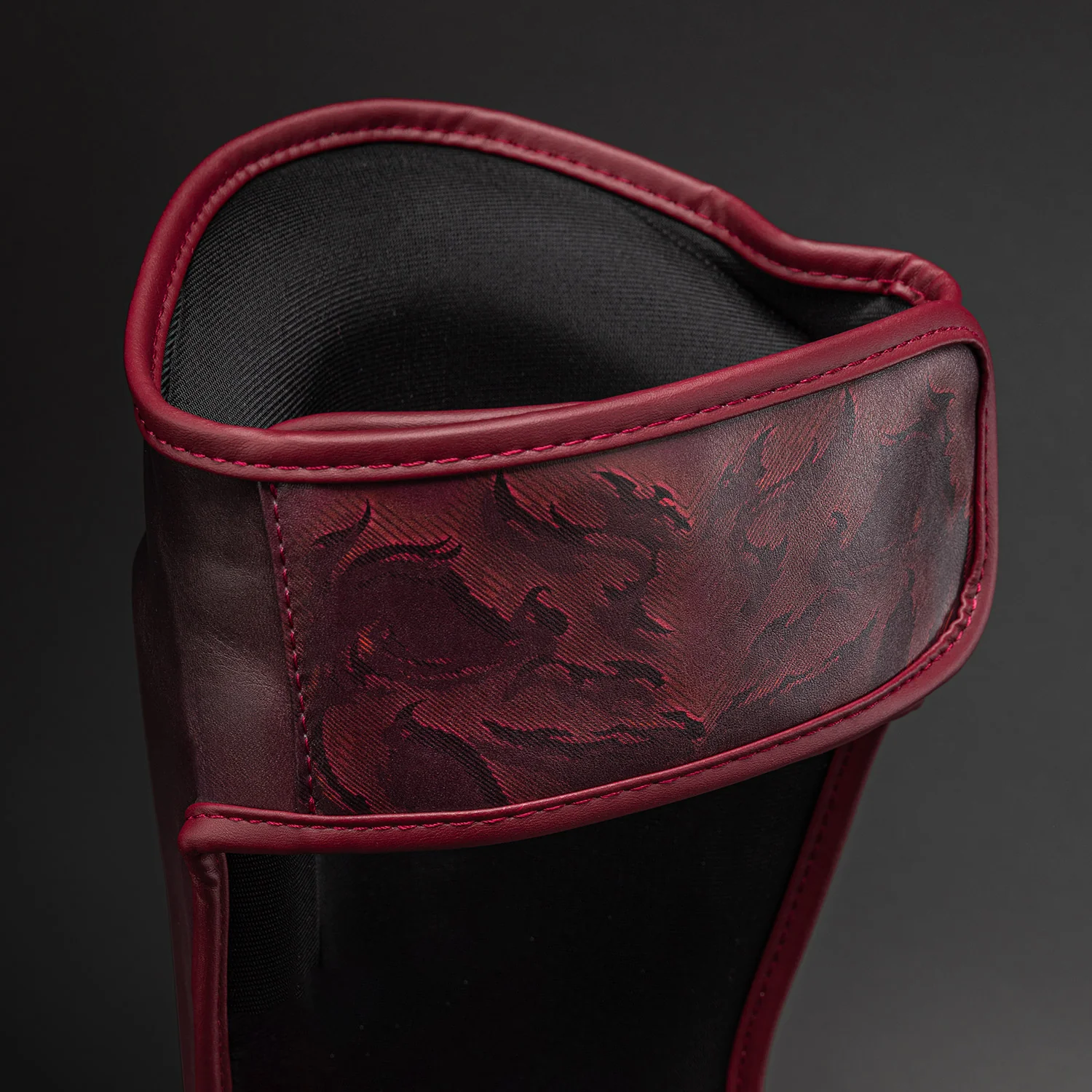 Venum Spectre Shin Guards - Black/Red - Image 3