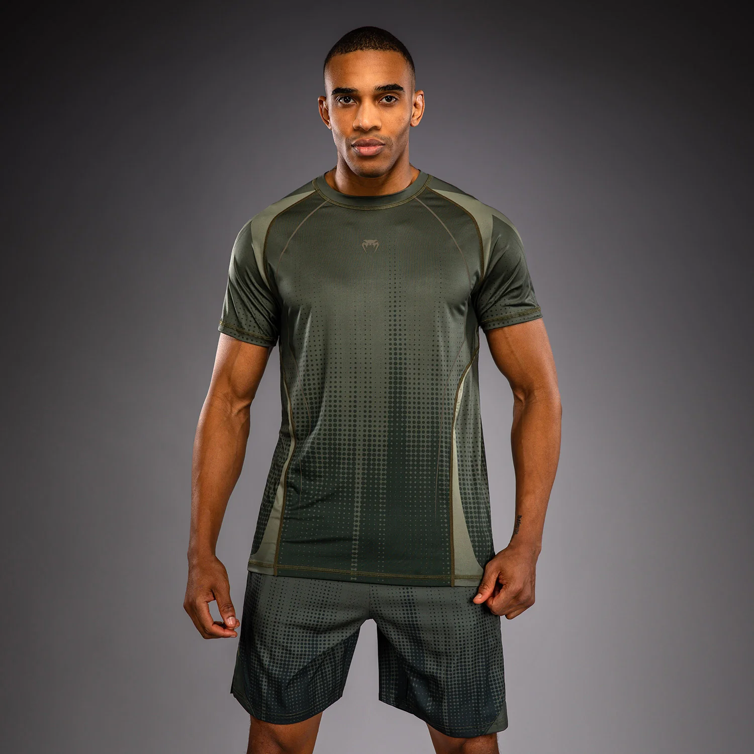 Venum Stealth Dry-Tech T-Shirt - Khaki/Dark Green