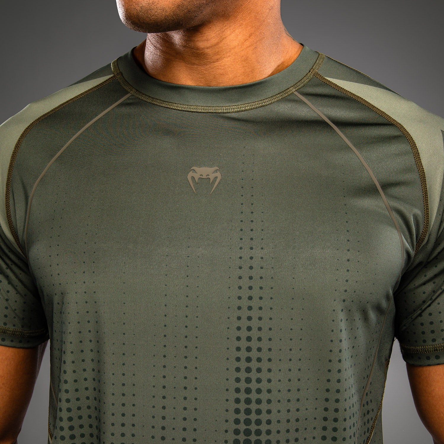 Venum Stealth Dry-Tech T-Shirt - Khaki/Dark Green - Image 5