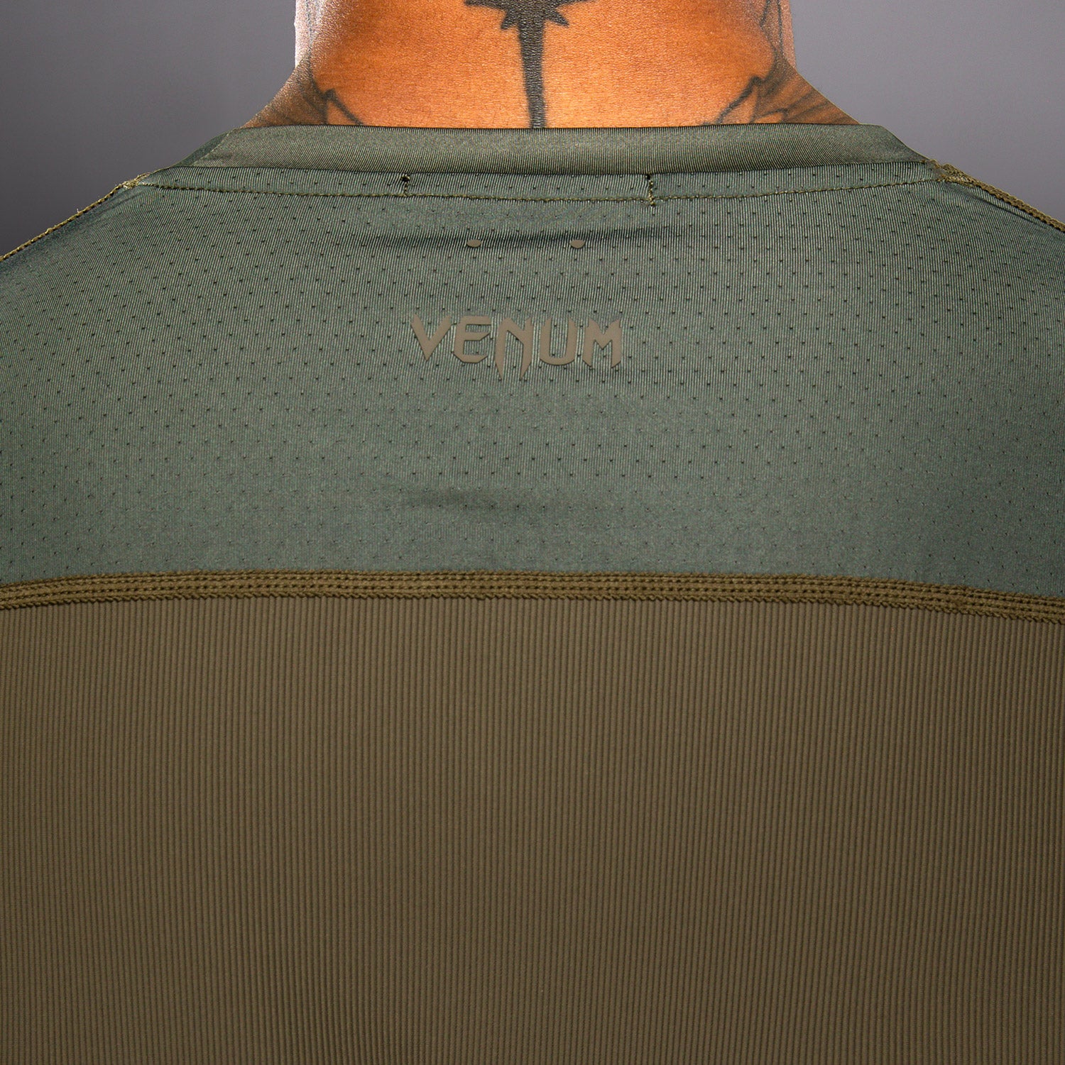 Venum Stealth Dry-Tech T-Shirt - Khaki/Dark Green - Image 6