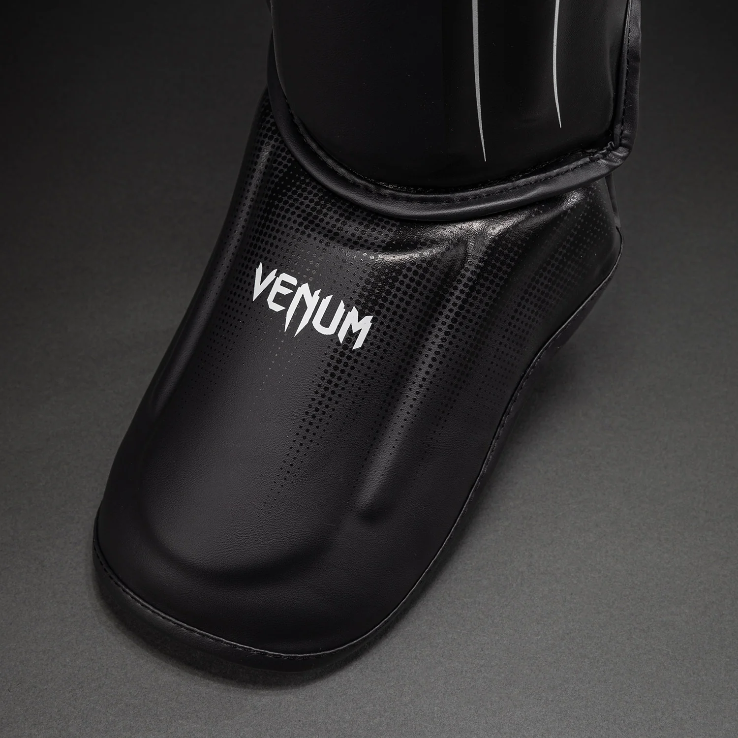Venum Stealth Shin Guards - Black/White - Image 4