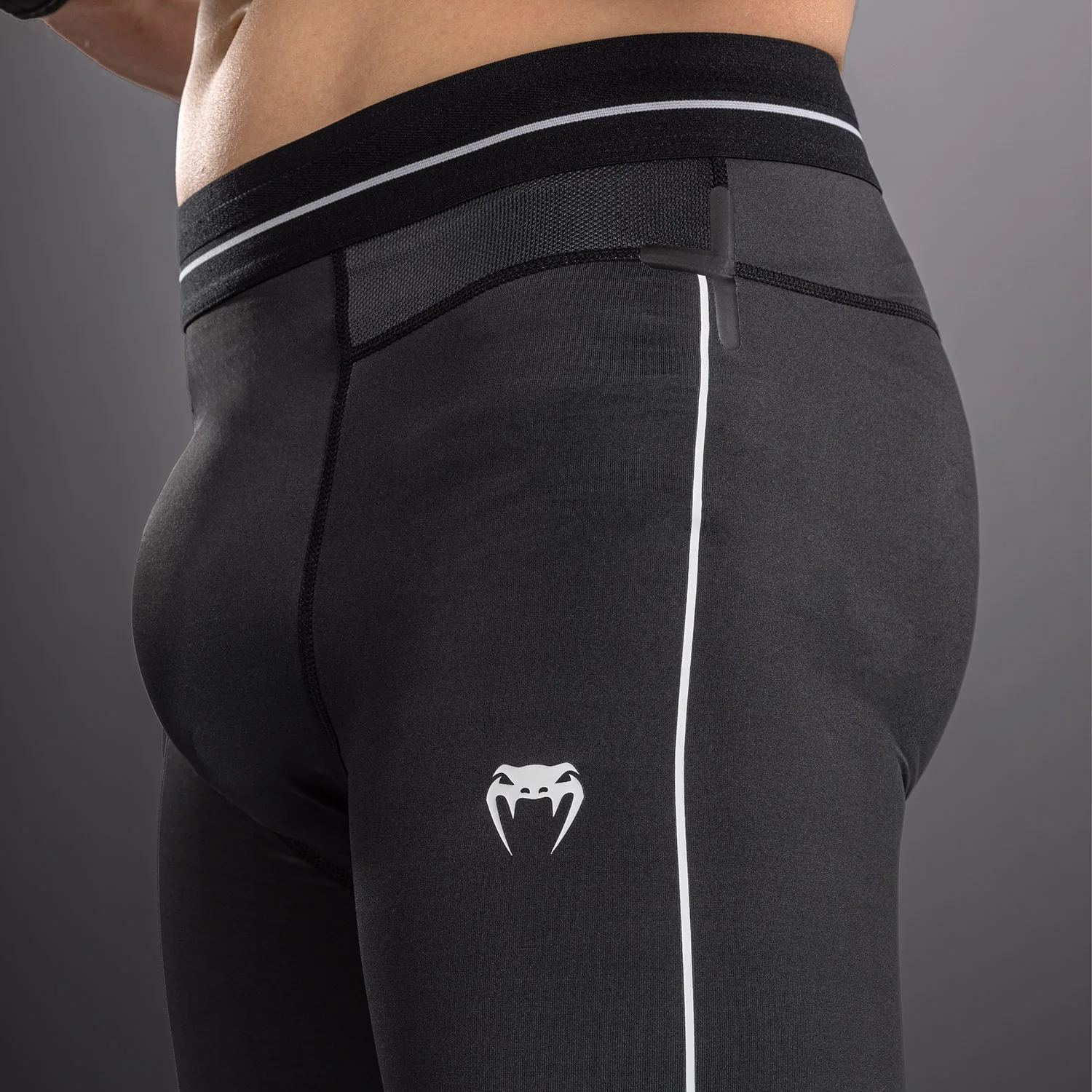 Venum Stealth Spats - Black/White - Image 6