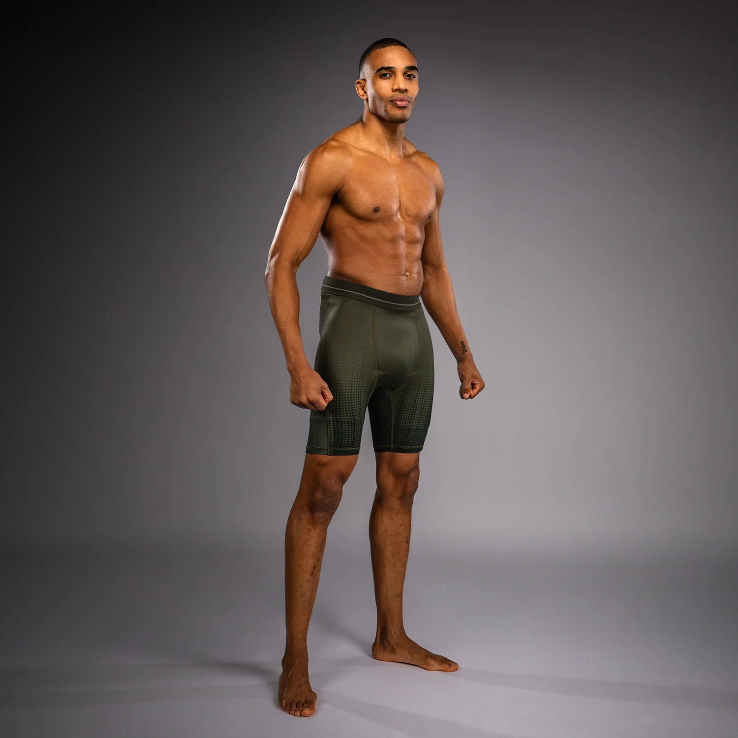 Venum Stealth Vale Tudo Shorts - Khaki/Dark Green - Image 4