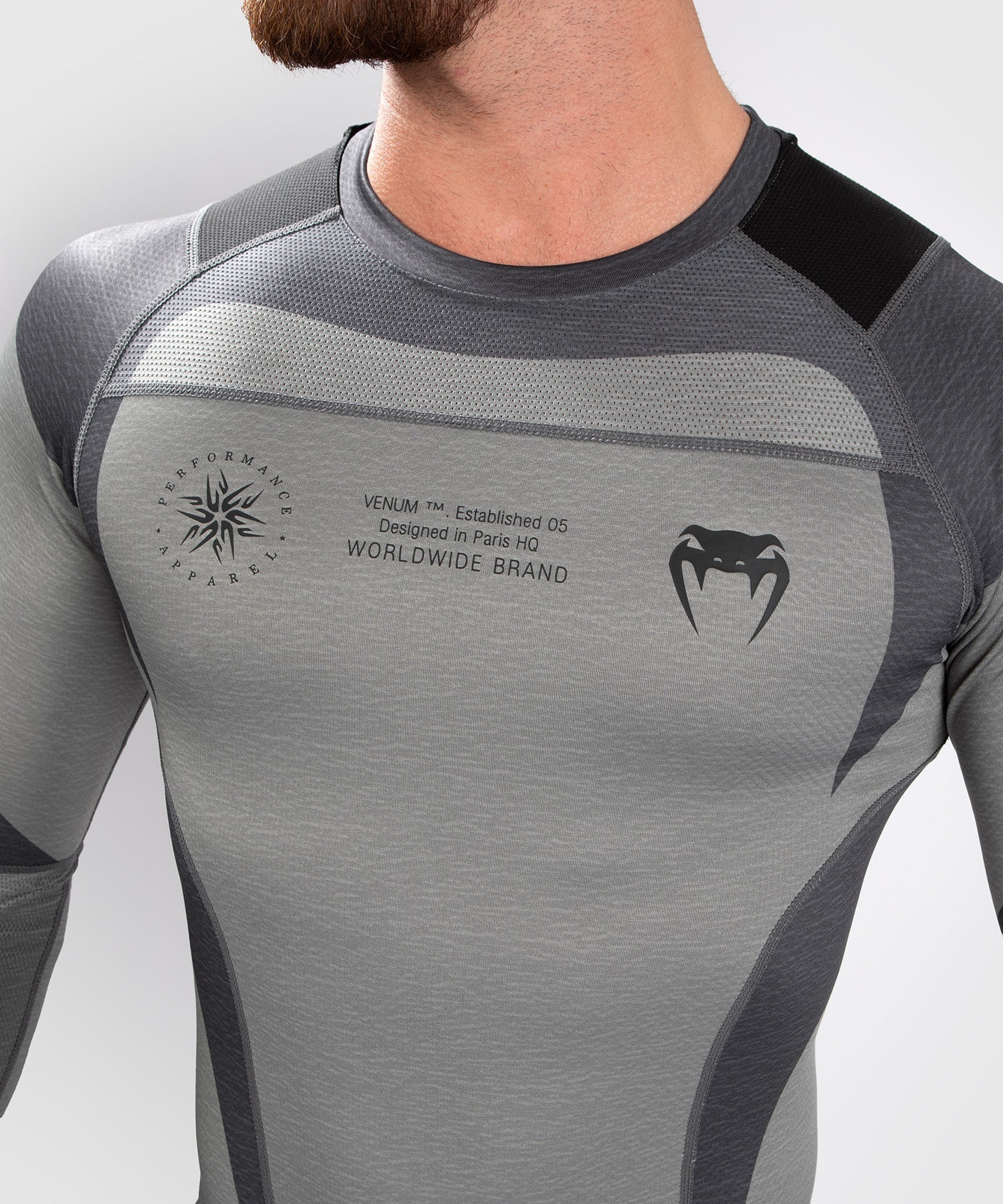 Venum Stone Rashguard - Long Sleeves  - Mineral Green - Image 6