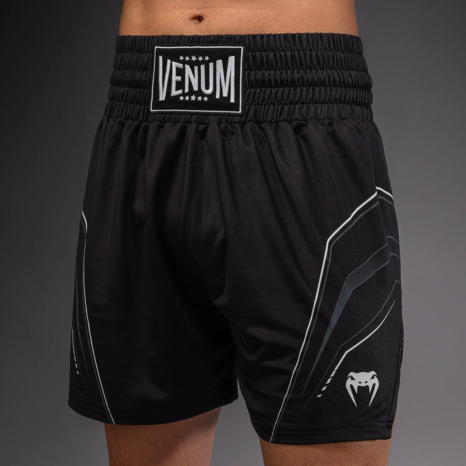Venum Streamline Boxing Shorts - Black/White - Image 7