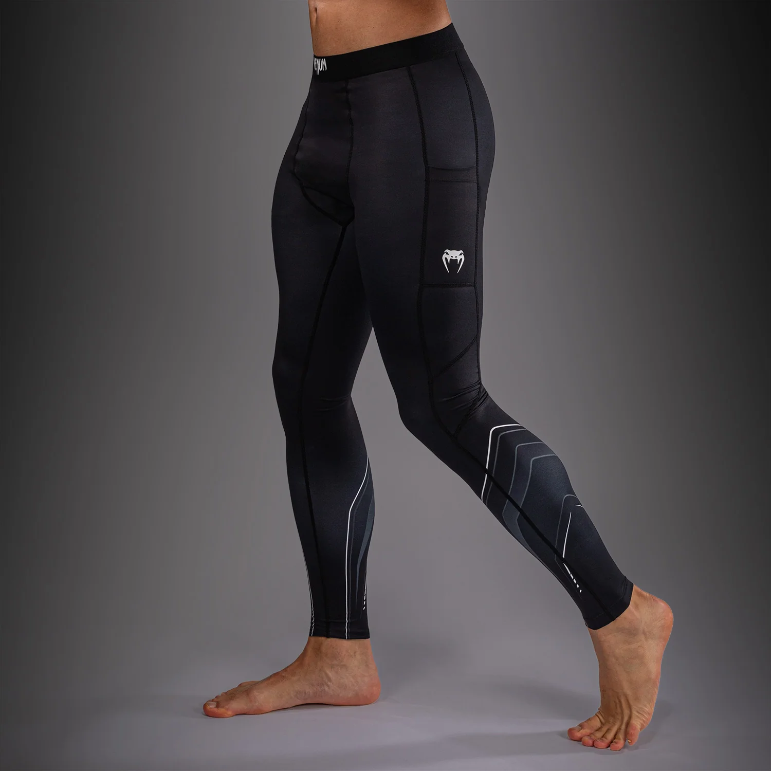 Venum Streamline Spats - Black/White - Image 2