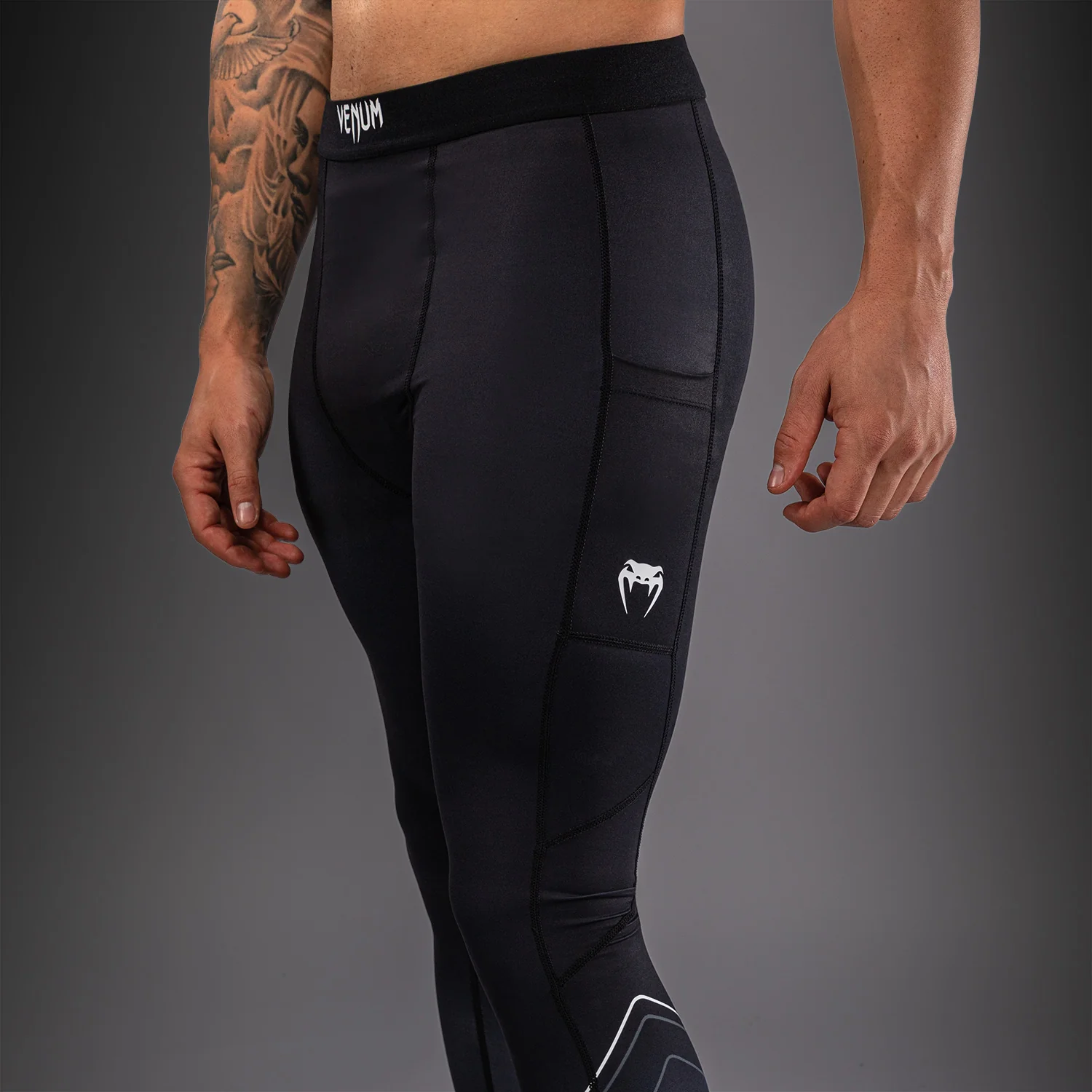 Venum Streamline Spats - Black/White - Image 6