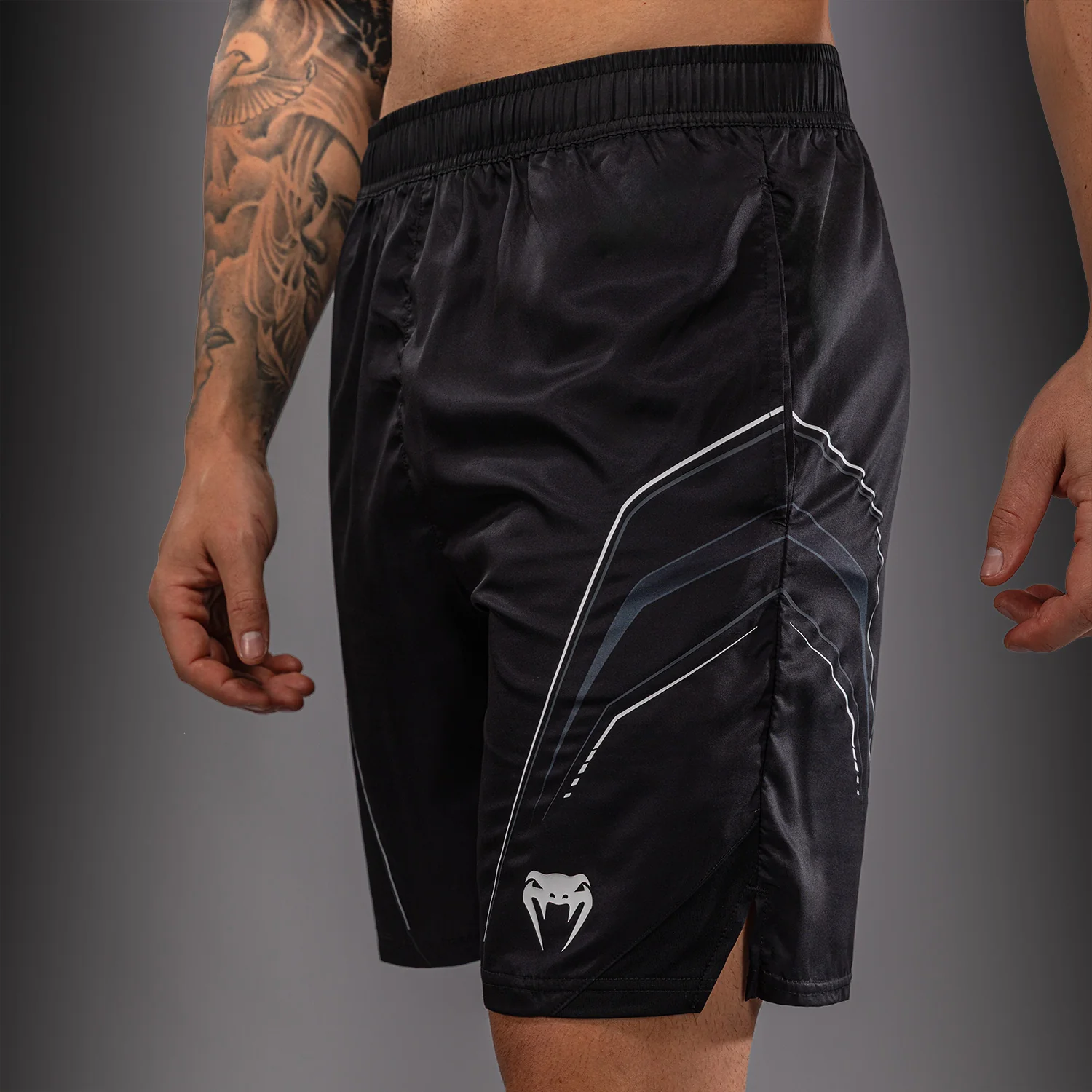 Venum Streamline Training Shorts - Black/White - Image 6