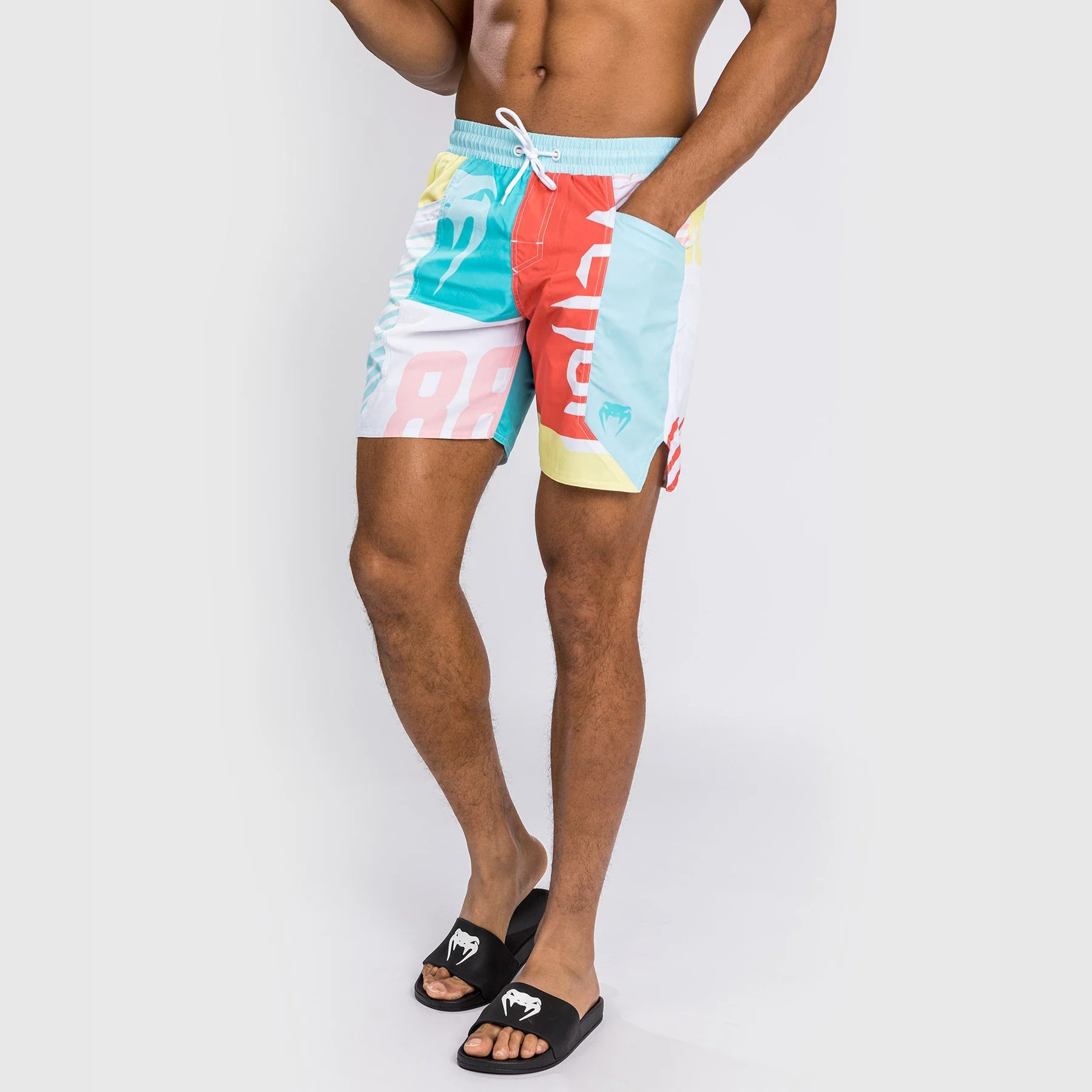 Venum Summer 88 Boardshorts - Clearwater Blue/Flame Red