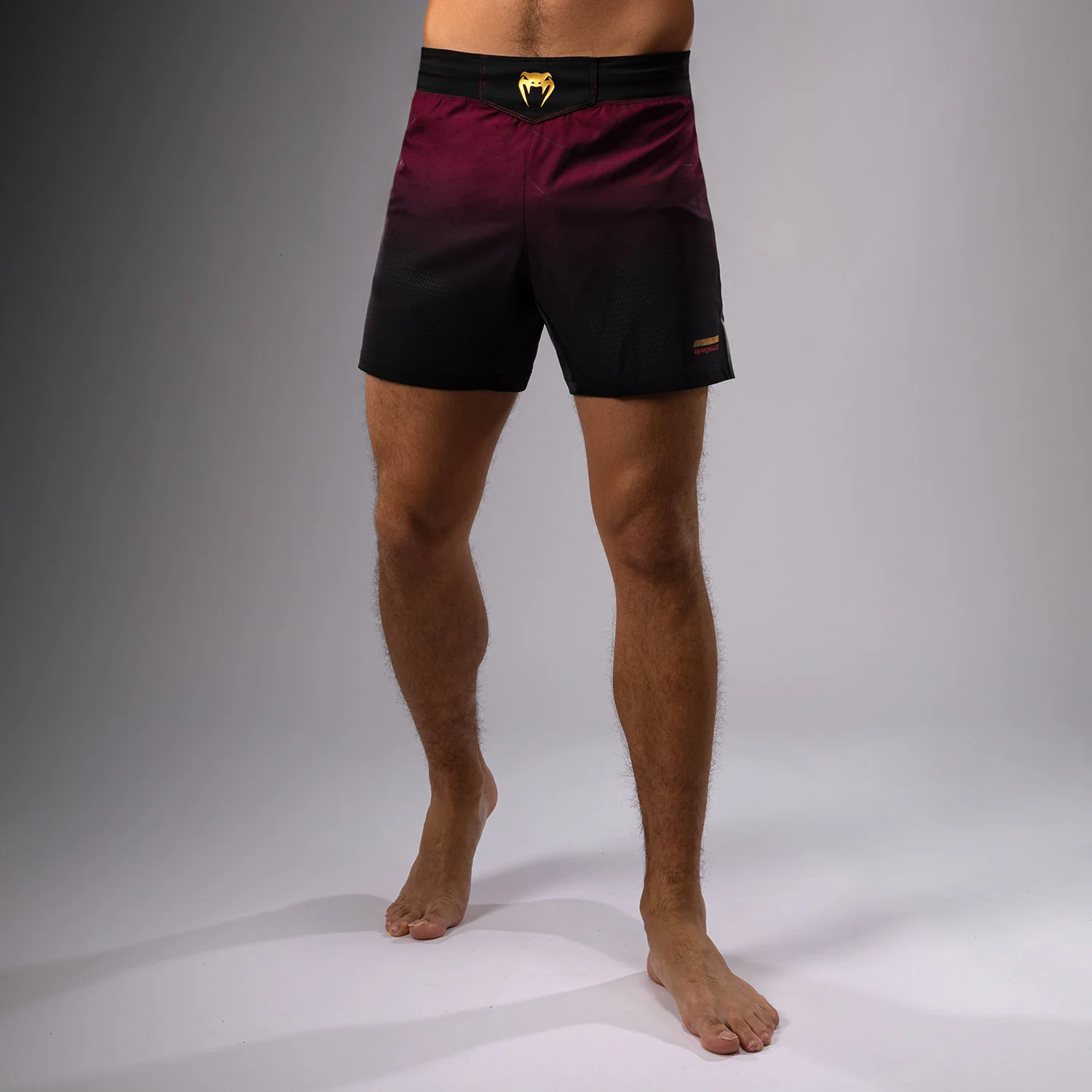Venum Tactical XT Fight short - Black/Burgundy/Gold
