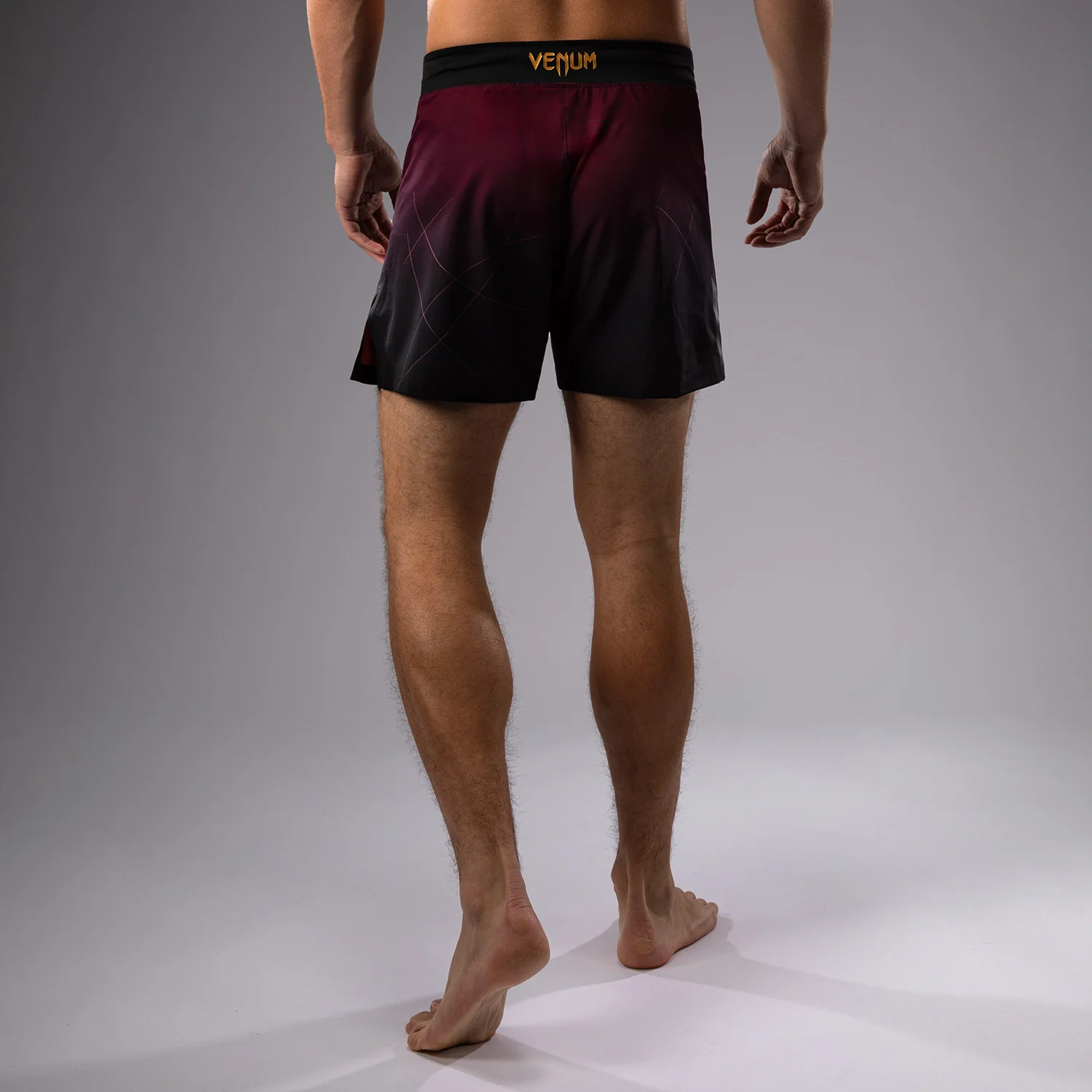 Venum Tactical XT Fight short - Black/Burgundy/Gold - Image 3