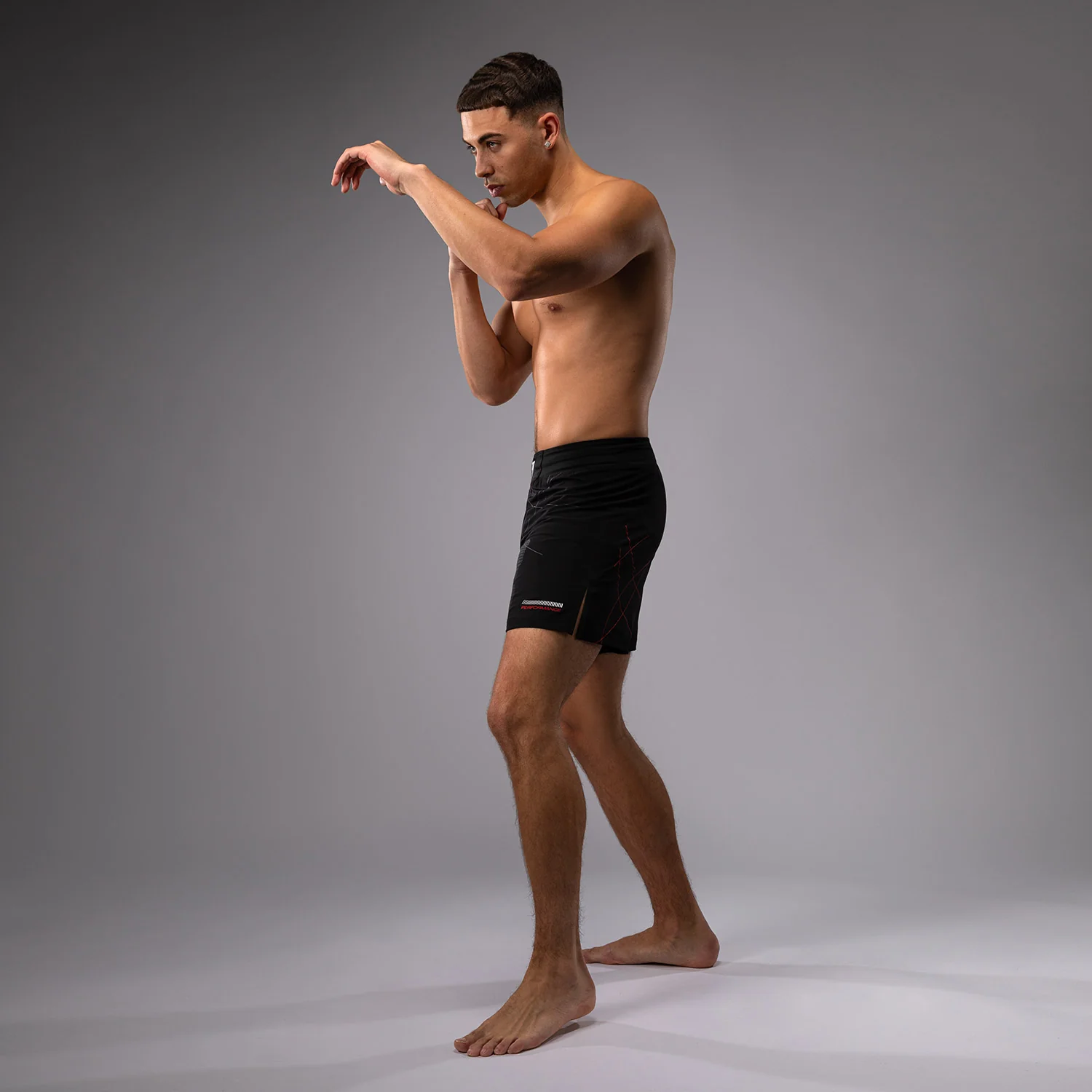 Venum Tactical XT Fightshorts - Black/Fire Red - Image 10