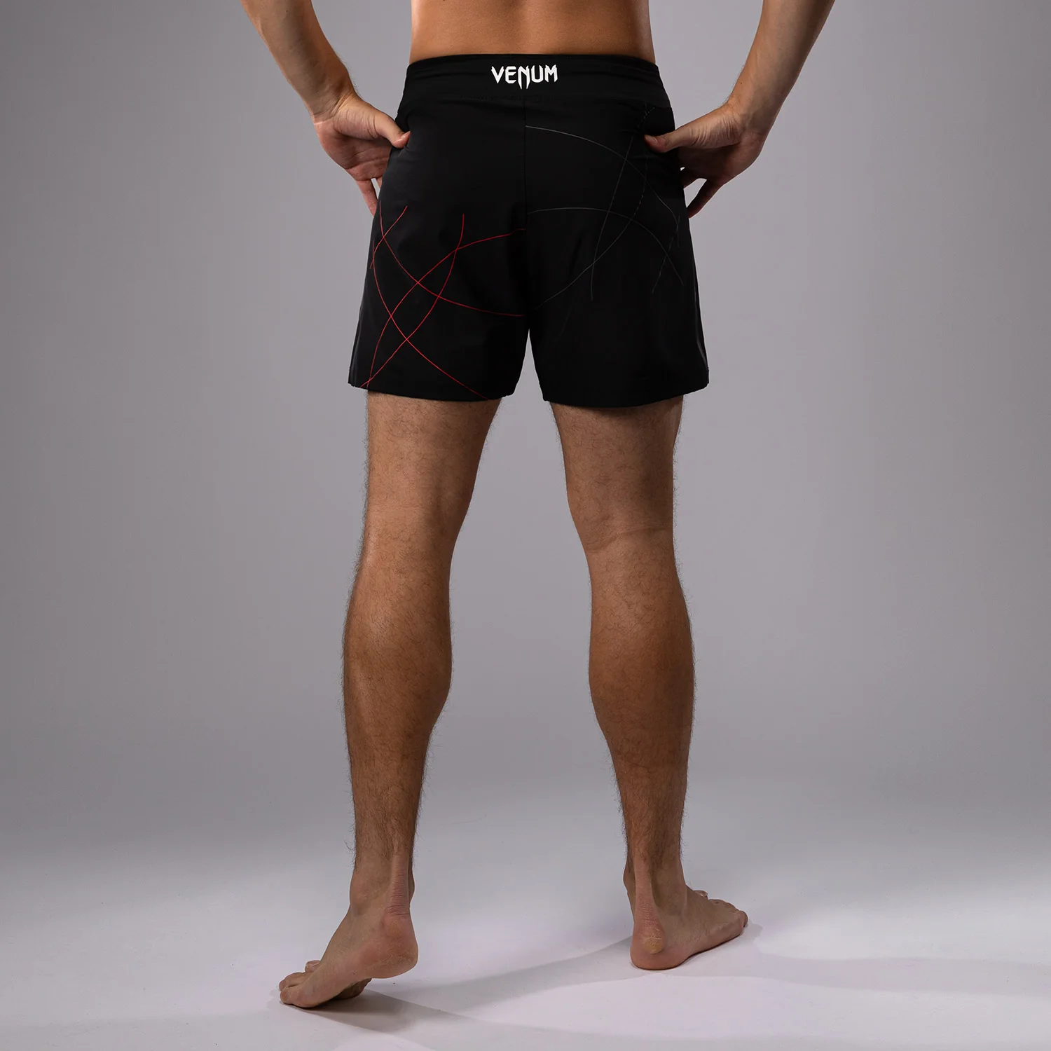 Venum Tactical XT Fightshorts - Black/Fire Red - Image 2