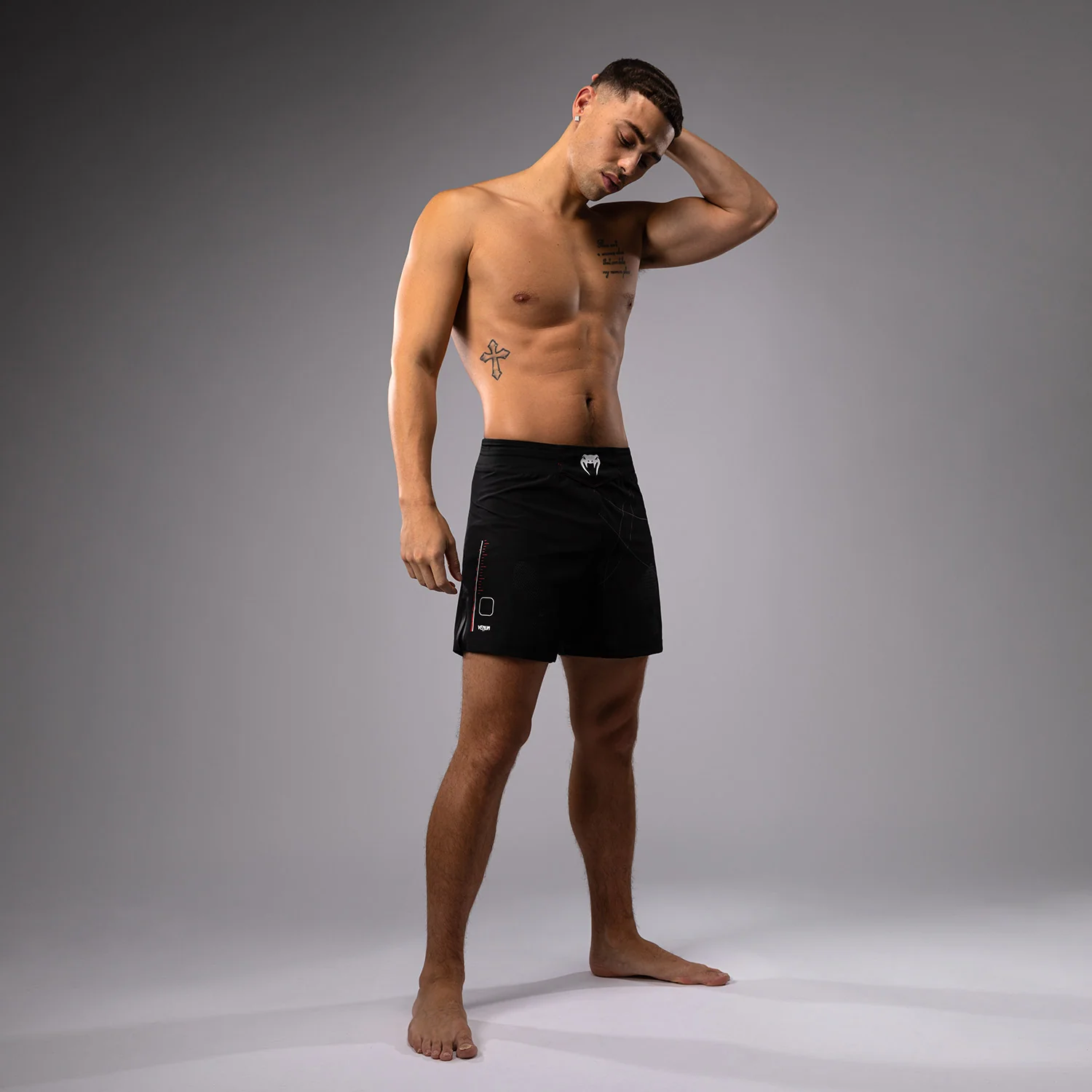 Venum Tactical XT Fightshorts - Black/Fire Red - Image 4