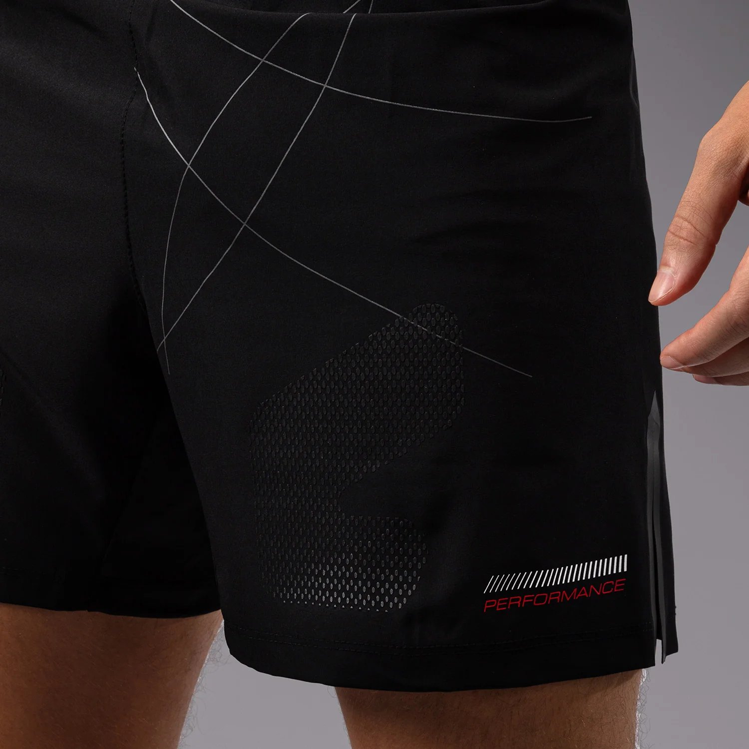 Venum Tactical XT Fightshorts - Black/Fire Red - Image 6