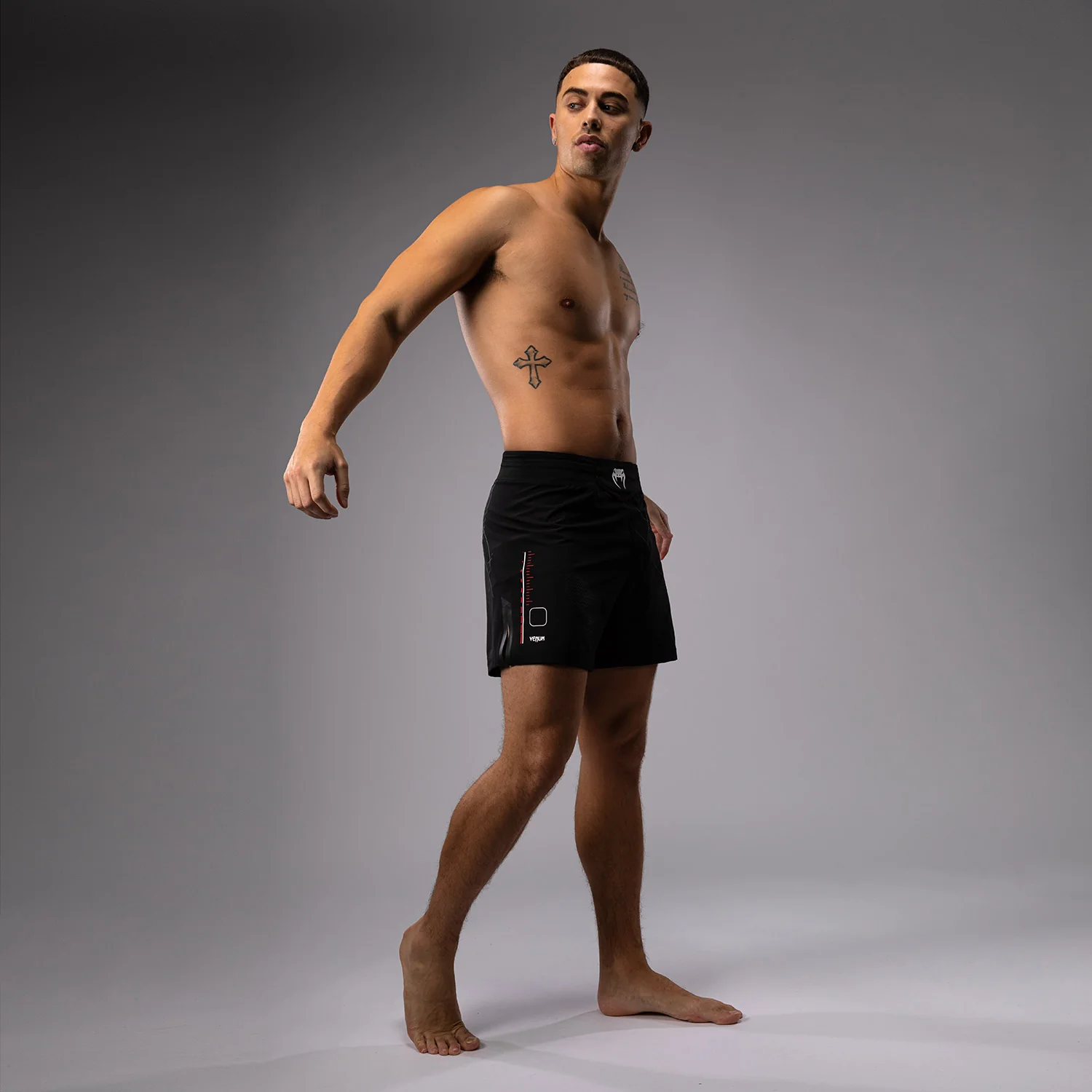 Venum Tactical XT Fightshorts - Black/Fire Red - Image 9