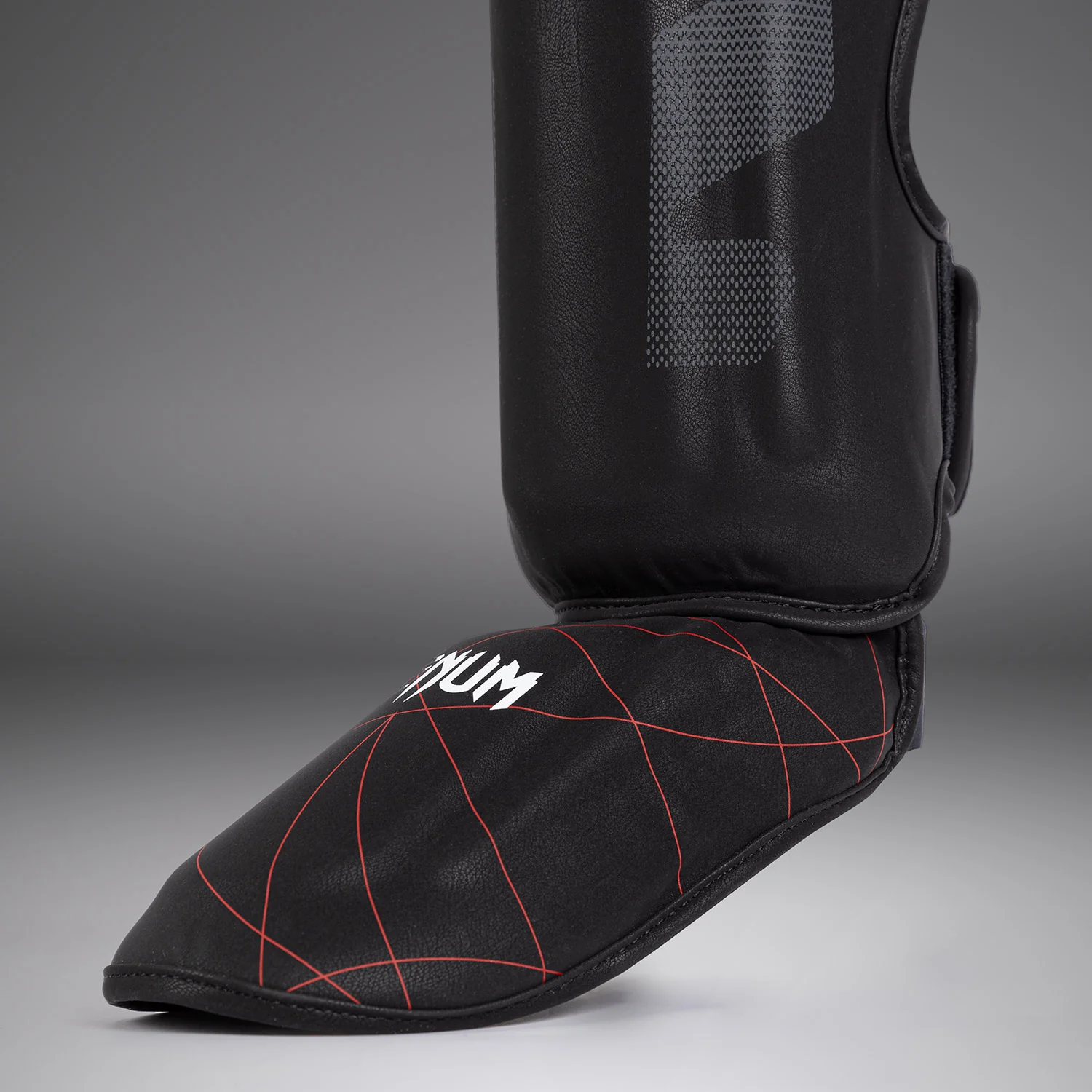 Venum Tactical XT Shinguards - Black/Fire Red - Image 5
