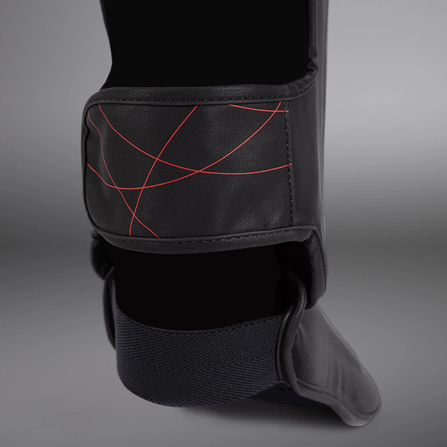 Venum Tactical XT Shinguards - Black/Fire Red - Image 6