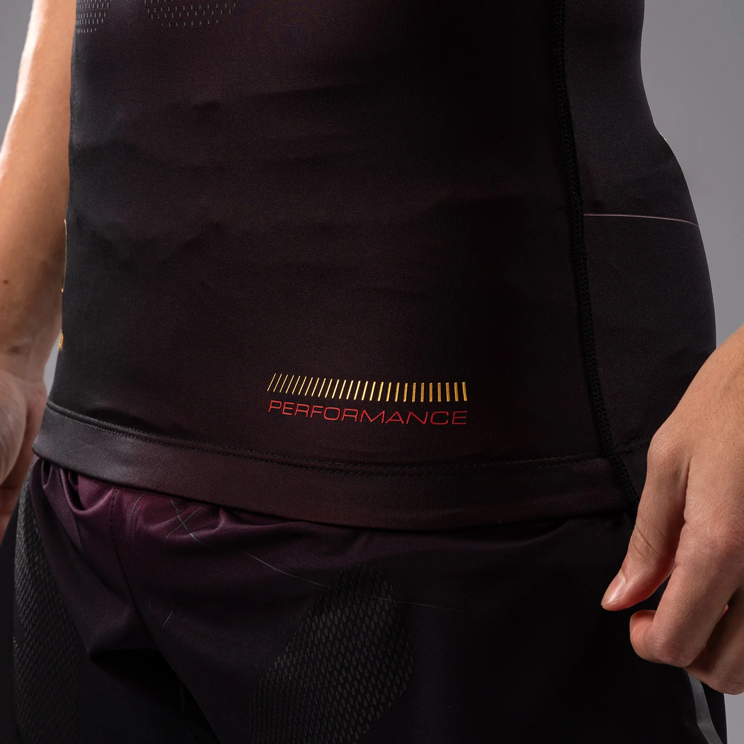 Venum Tactical XT Short Sleeve Rashguard - Black/Burgundy/Gold - Image 4