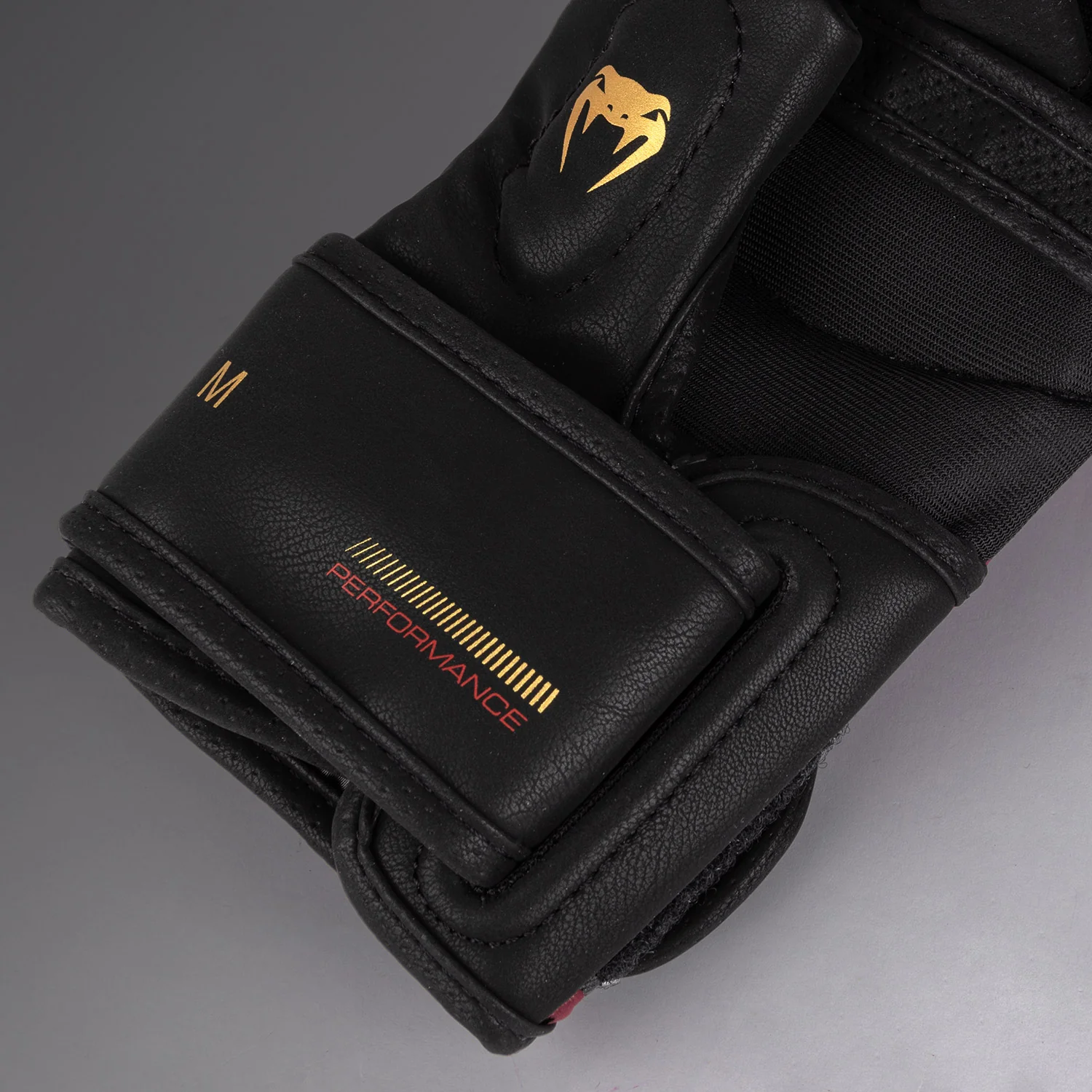 Venum Tactical XT Sparring Gloves - Black/Burgundy/Gold - Image 4
