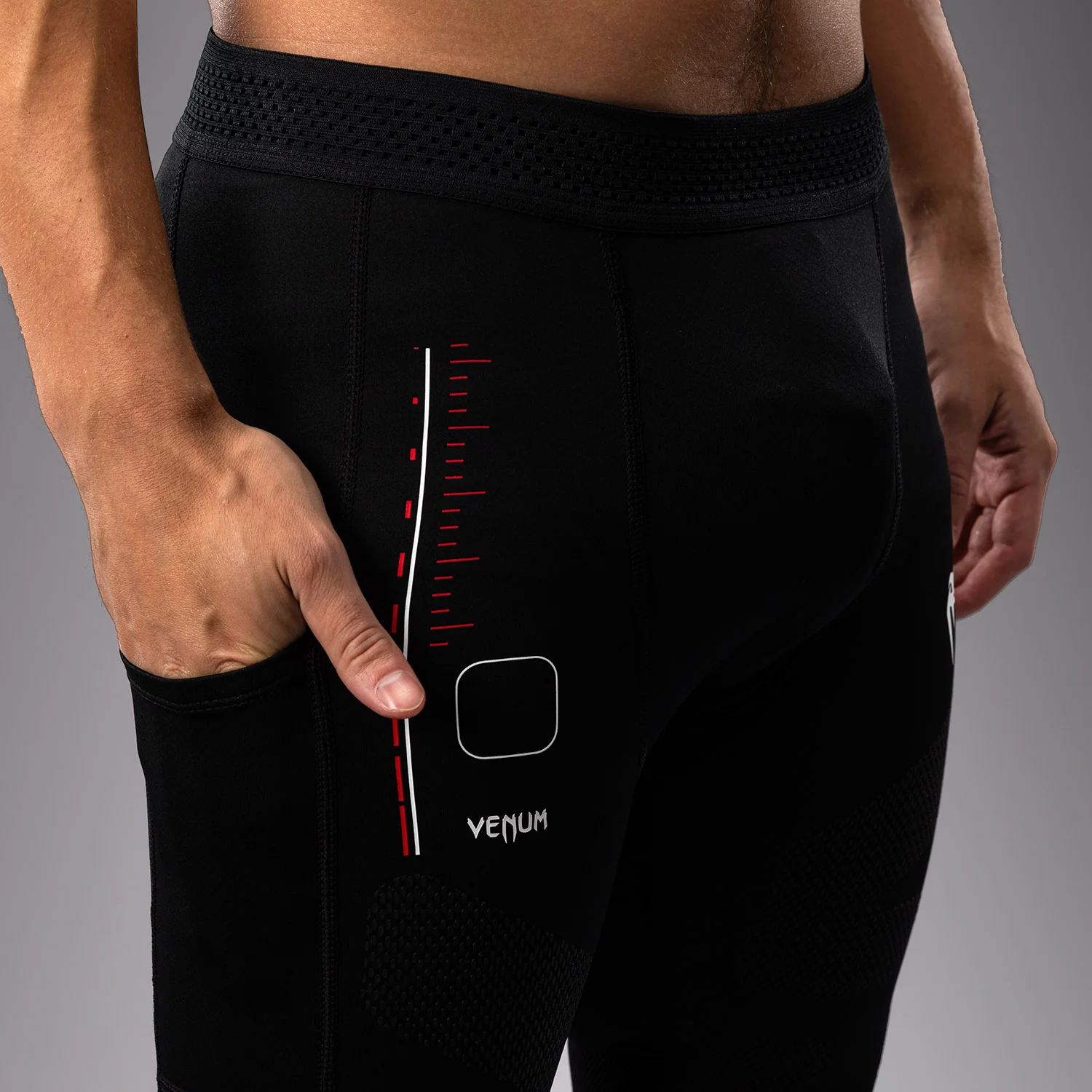 Venum Tactical XT Spats - Black/Fire Red - Image 7