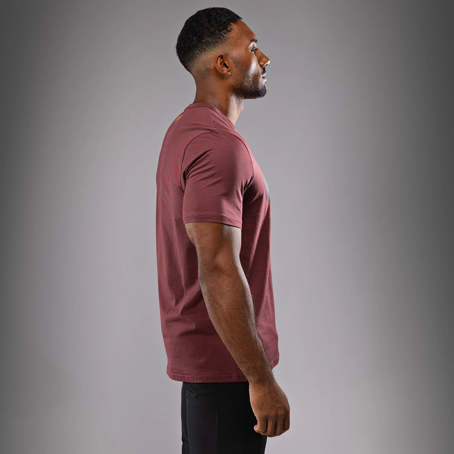 Venum Tactical XT T-shirt- Black/Burgundy/Gold - Image 4