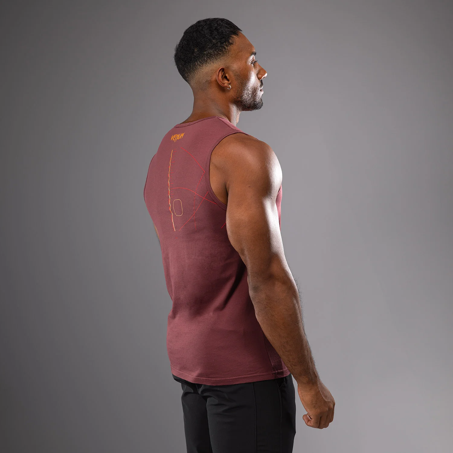 Venum Tactical XT Tank Top - Black/Burgundy/Gold - Image 3