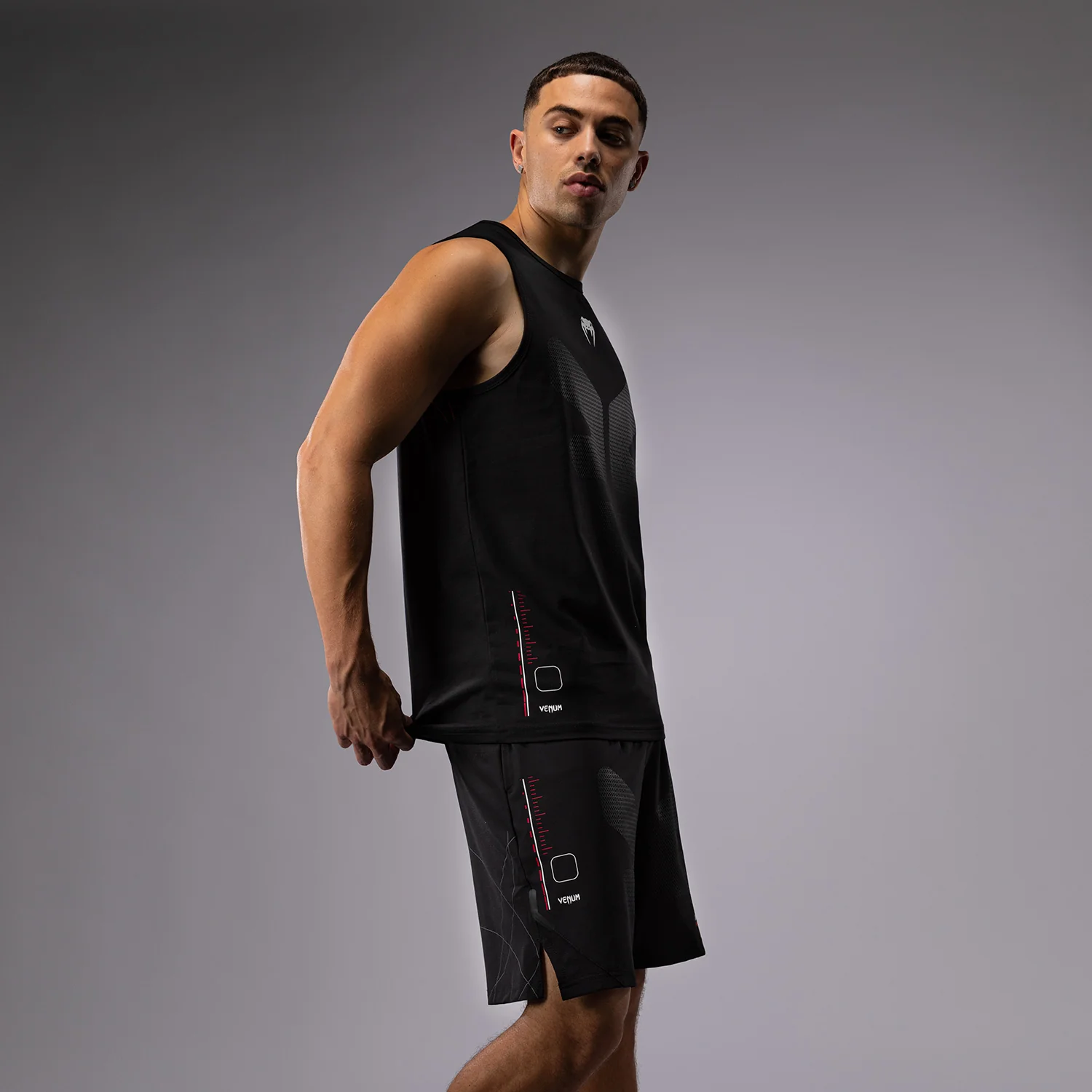 Venum Tactical XT Tank Top - Black/Fire Red - Image 5
