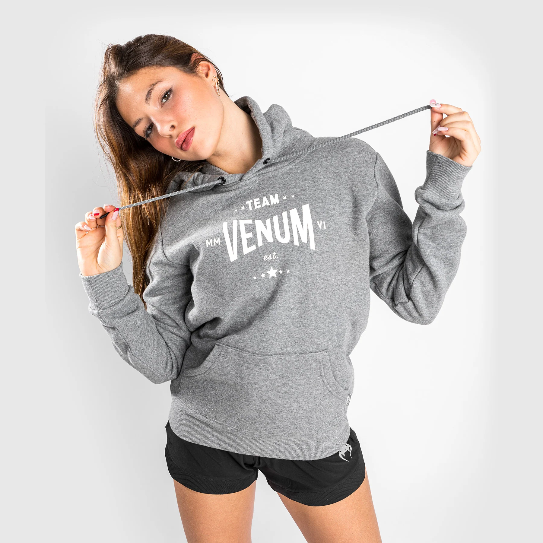 Venum Team 2.0 Hoodie - Light Heather Grey - Image 2