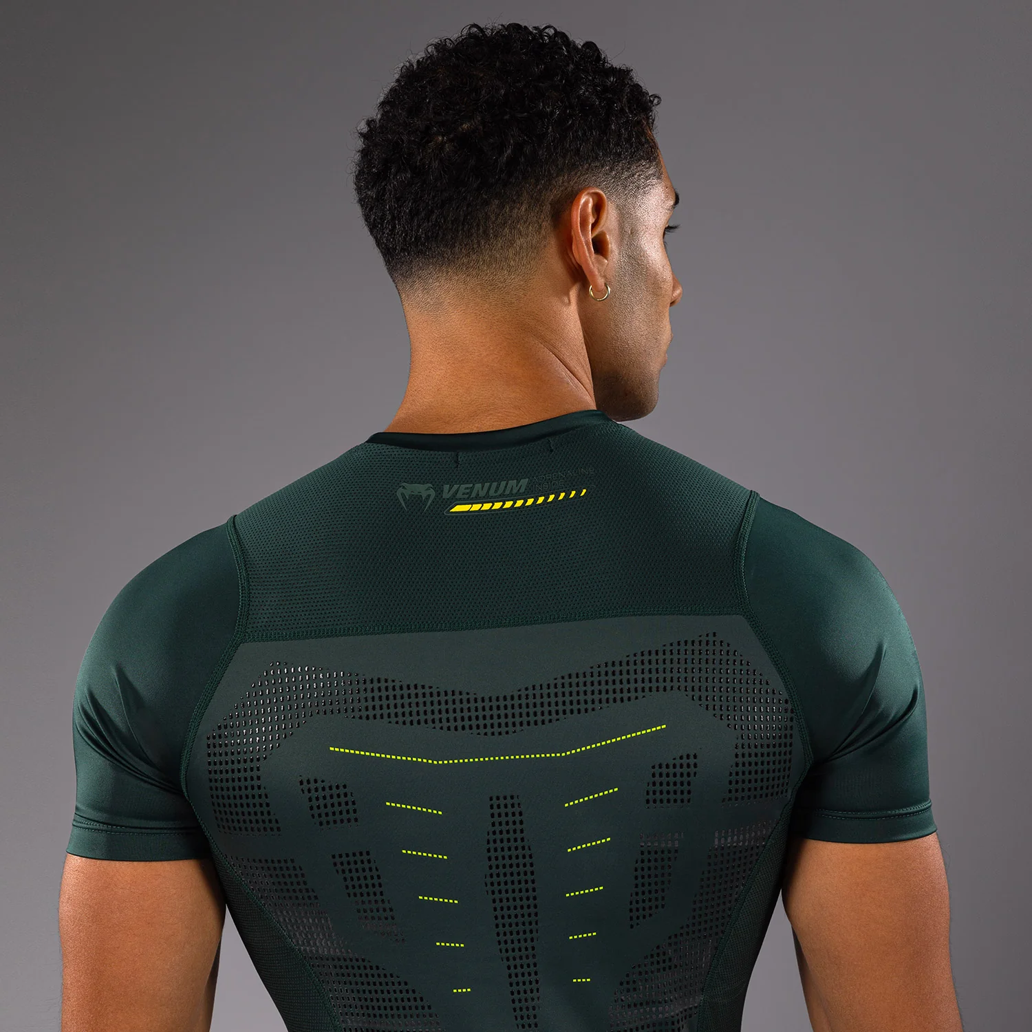 Venum Technical 3.0 Short Sleeve Rashguard - Forest Green - Image 5
