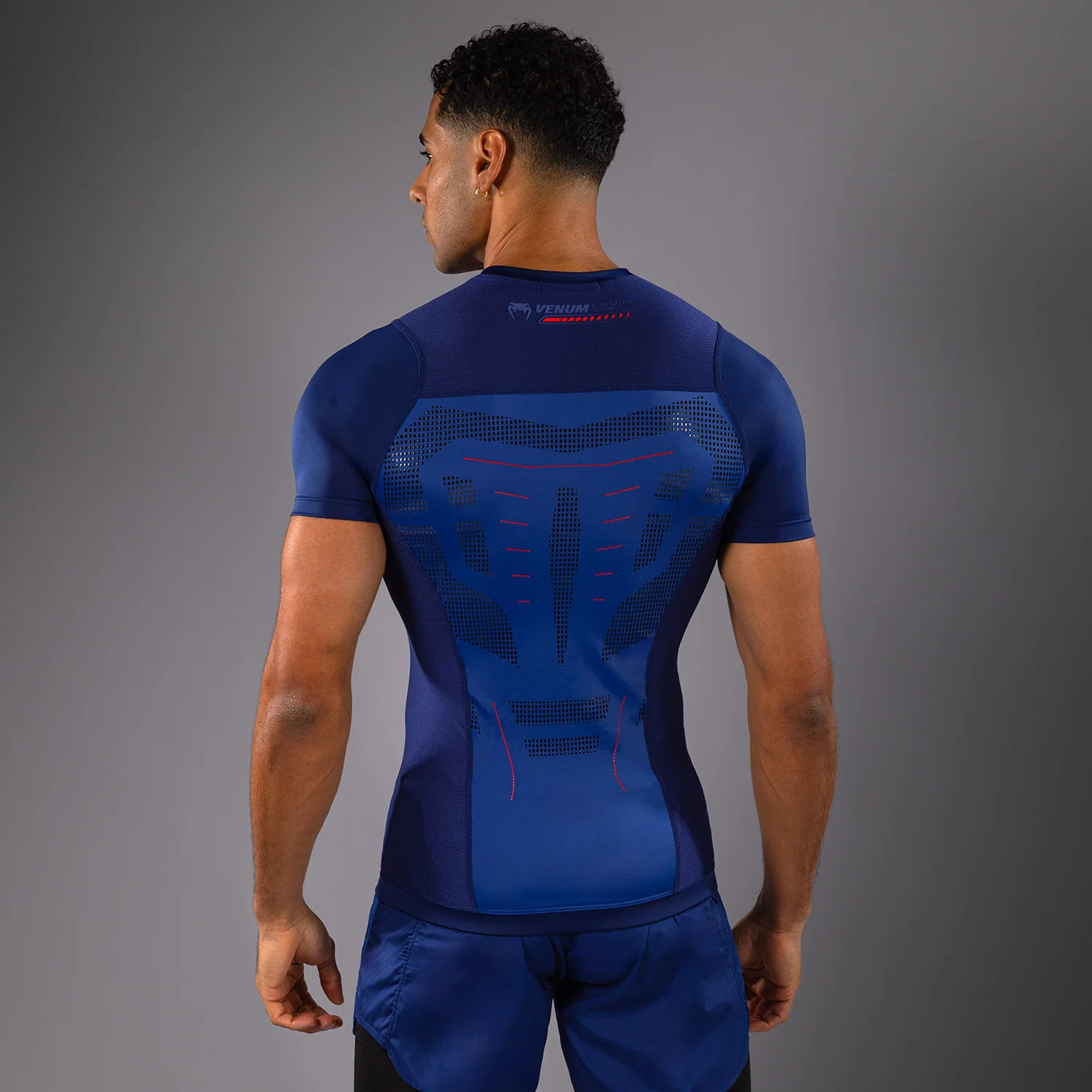 Venum Technical 3.0 Short Sleeve Rashguard - Night Blue - Image 5