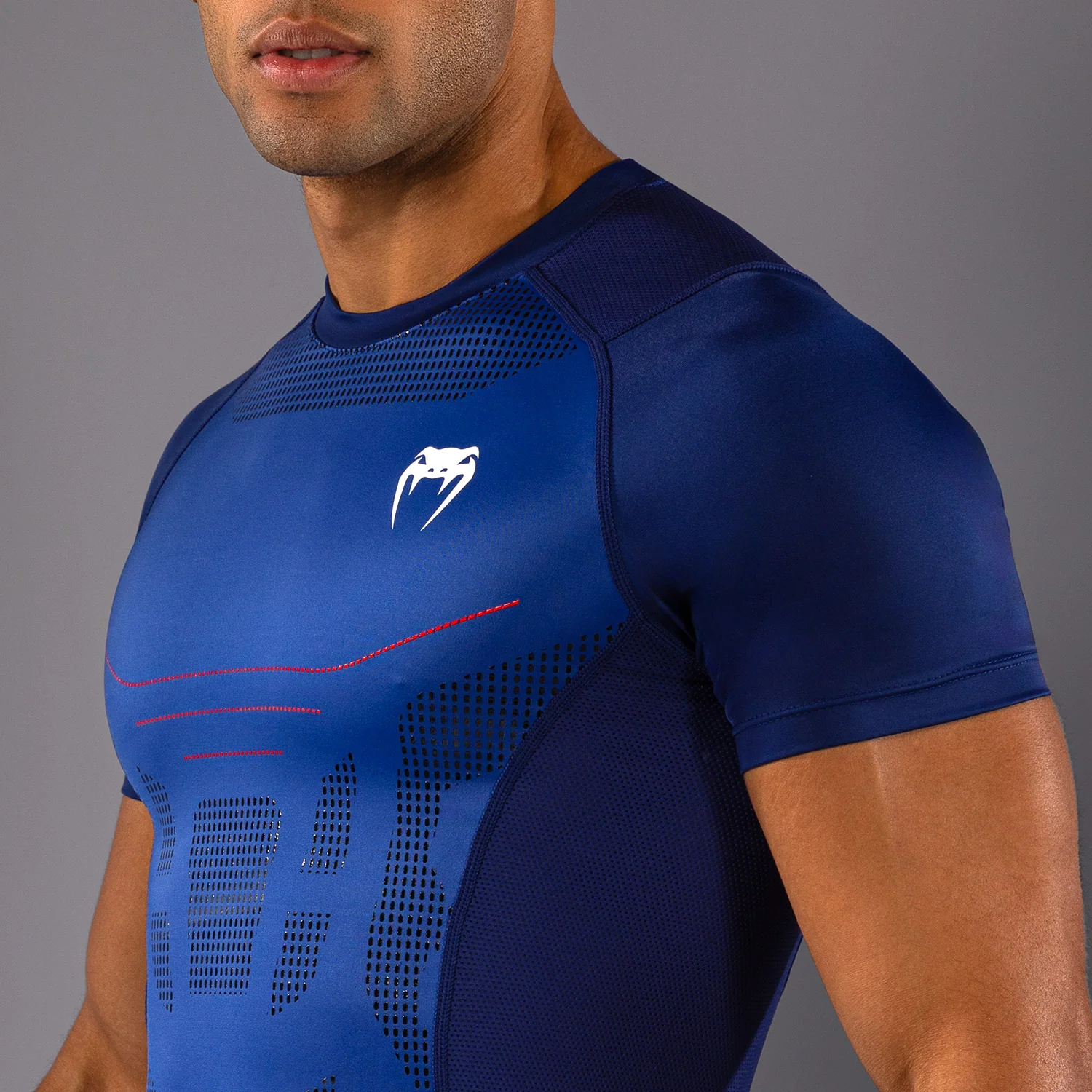 Venum Technical 3.0 Short Sleeve Rashguard - Night Blue - Image 7