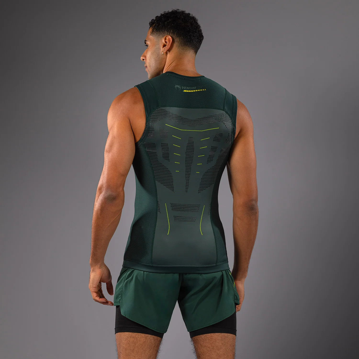 Venum Technical 3.0 Sleeveless Rashguard - Forest Green - Image 4