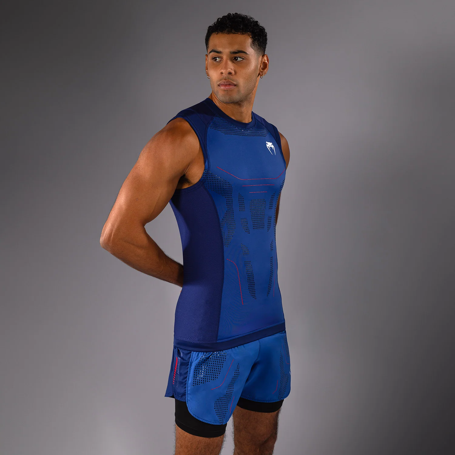 Venum Technical 3.0 Sleeveless Rashguard - Night Blue - Image 3