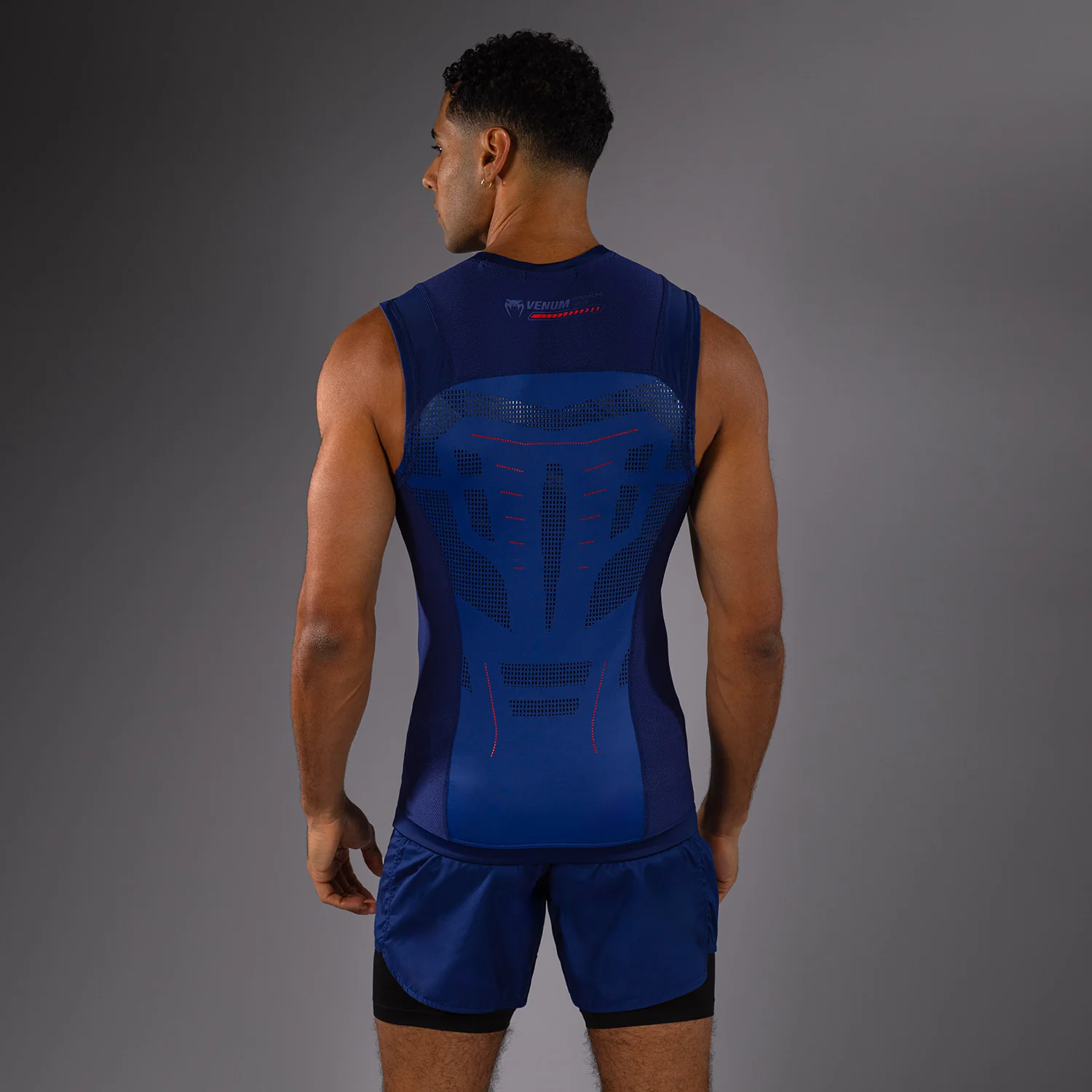 Venum Technical 3.0 Sleeveless Rashguard - Night Blue - Image 4