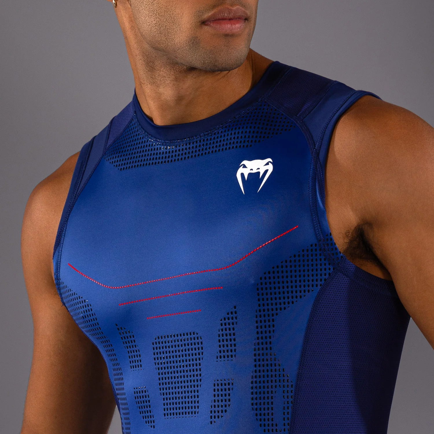 Venum Technical 3.0 Sleeveless Rashguard - Night Blue - Image 6