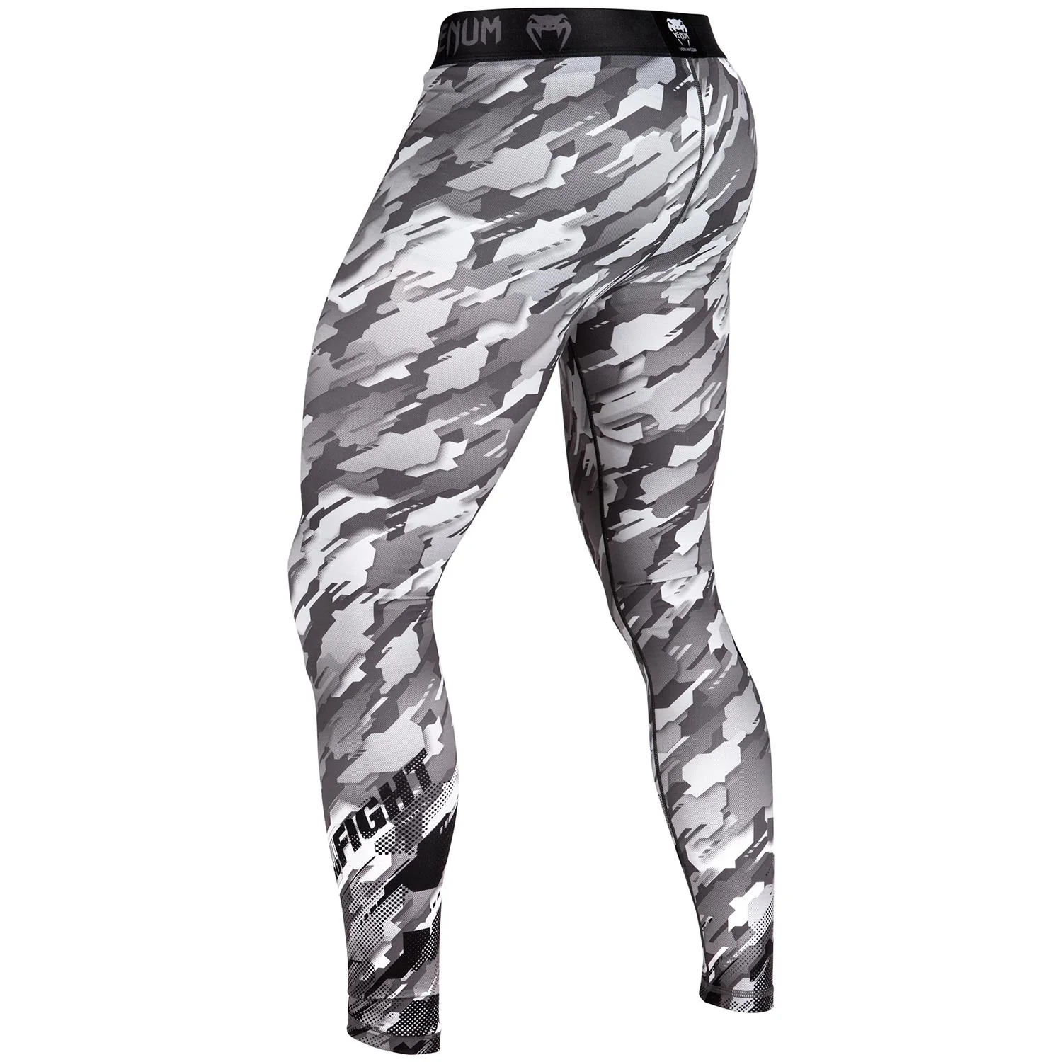Venum Tecmo Compression Tights - Black/Grey - Image 3