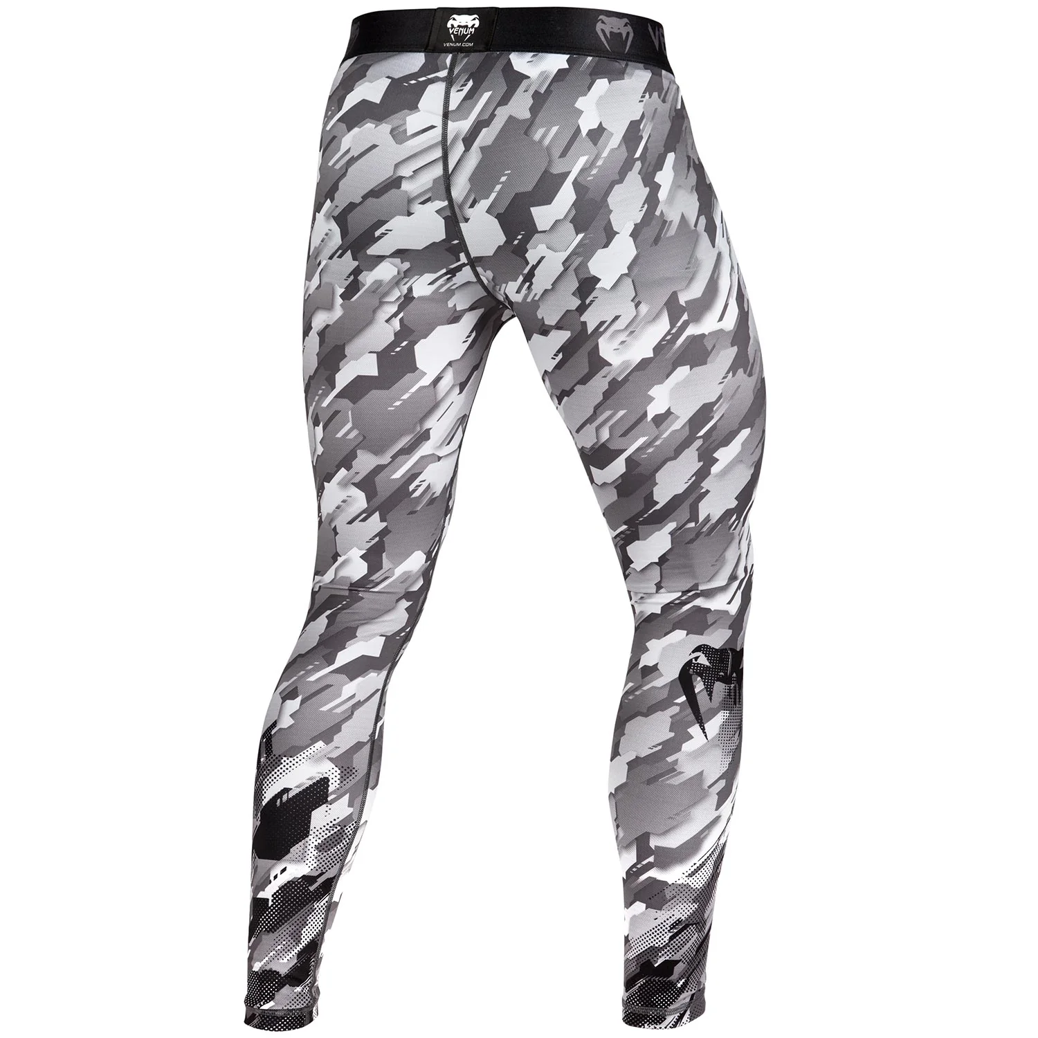 Venum Tecmo Compression Tights - Black/Grey - Image 4