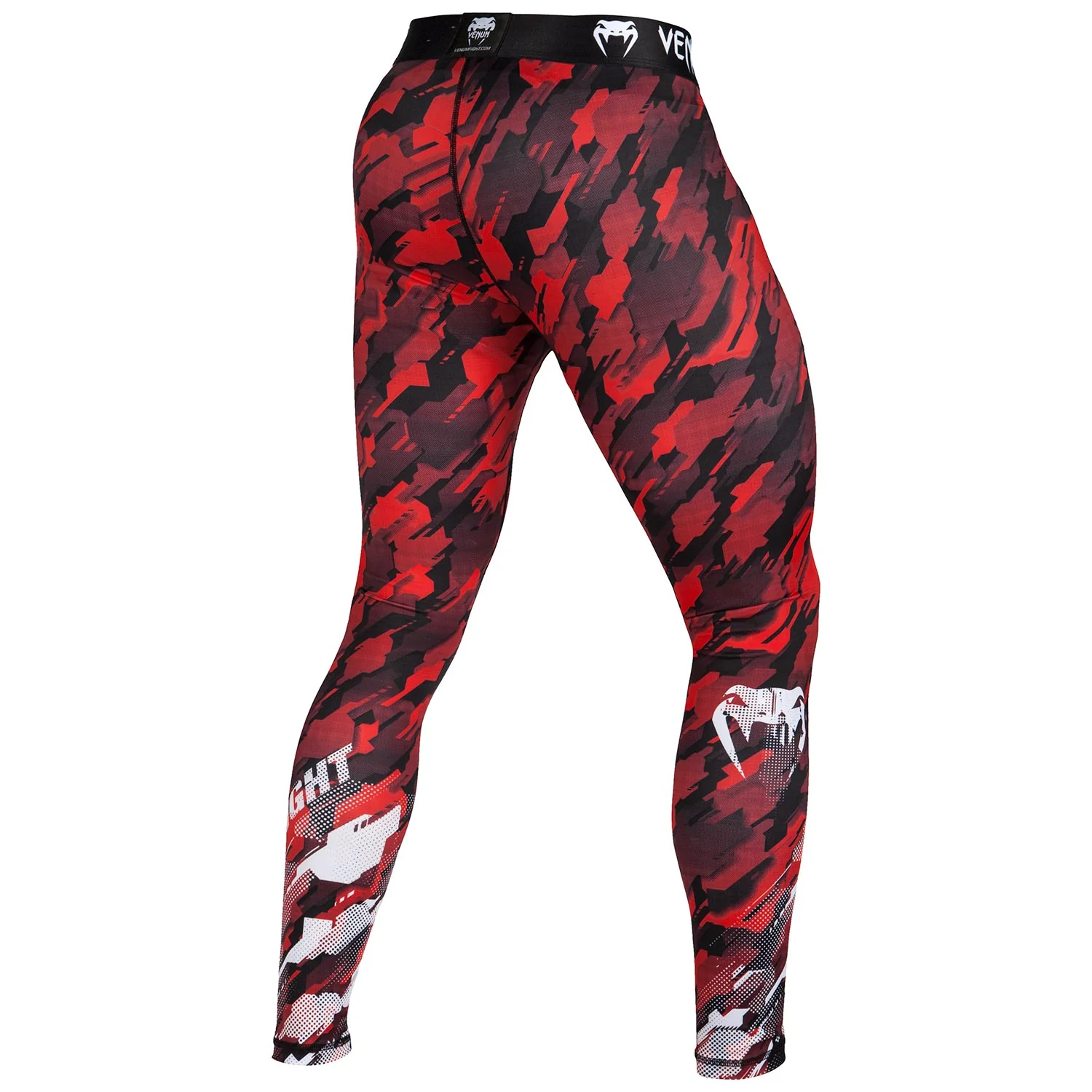 Venum Tecmo Compression Tights - Red/White - Image 3