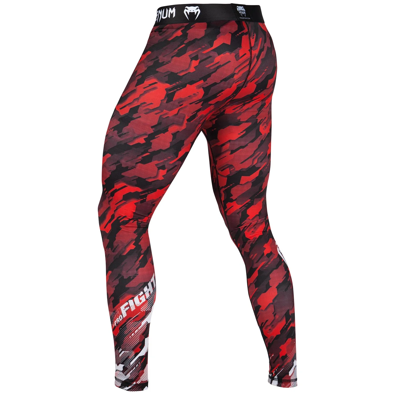 Venum Tecmo Compression Tights - Red/White - Image 4