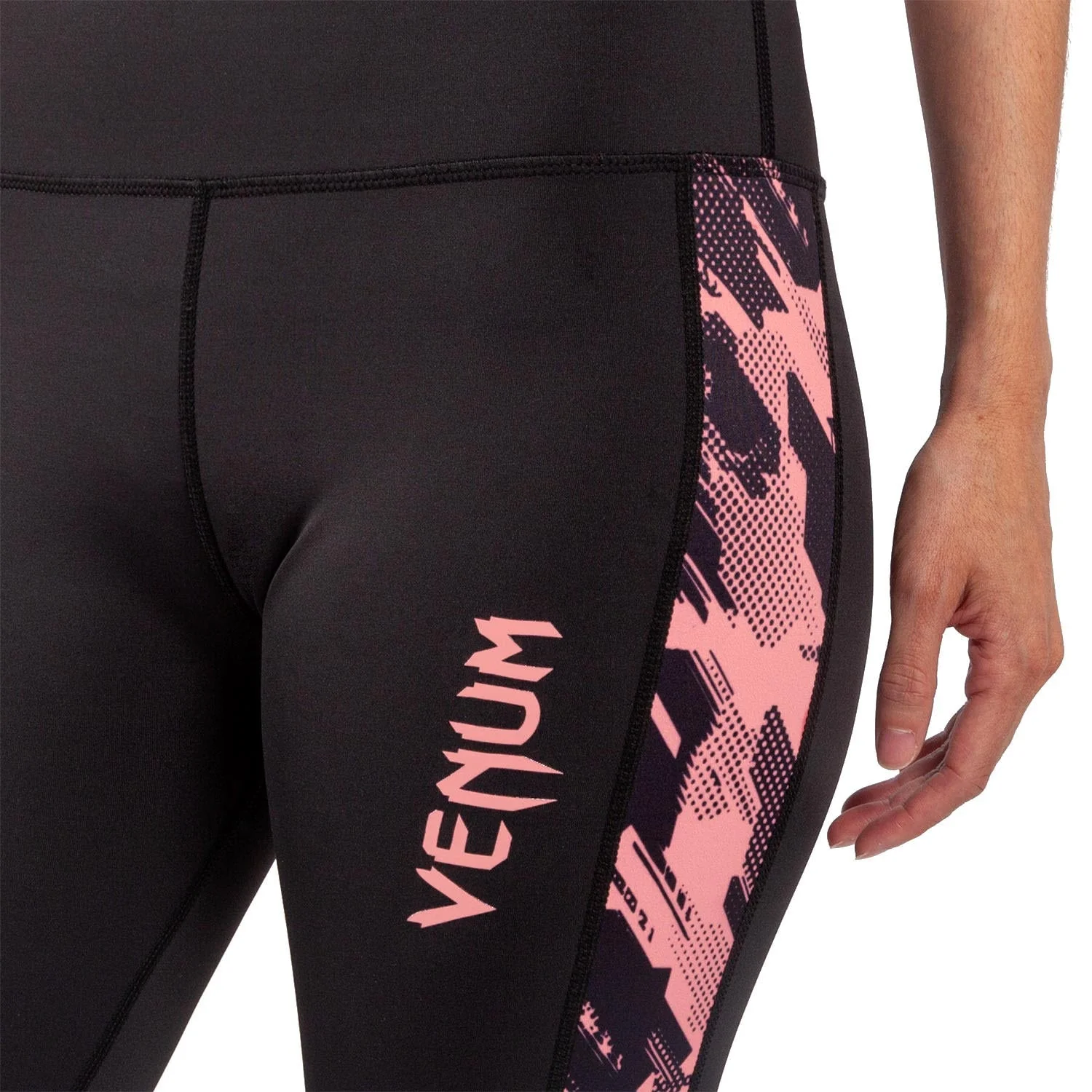 Venum Tecmo Leggings - For Women - Black/Pink - Image 7