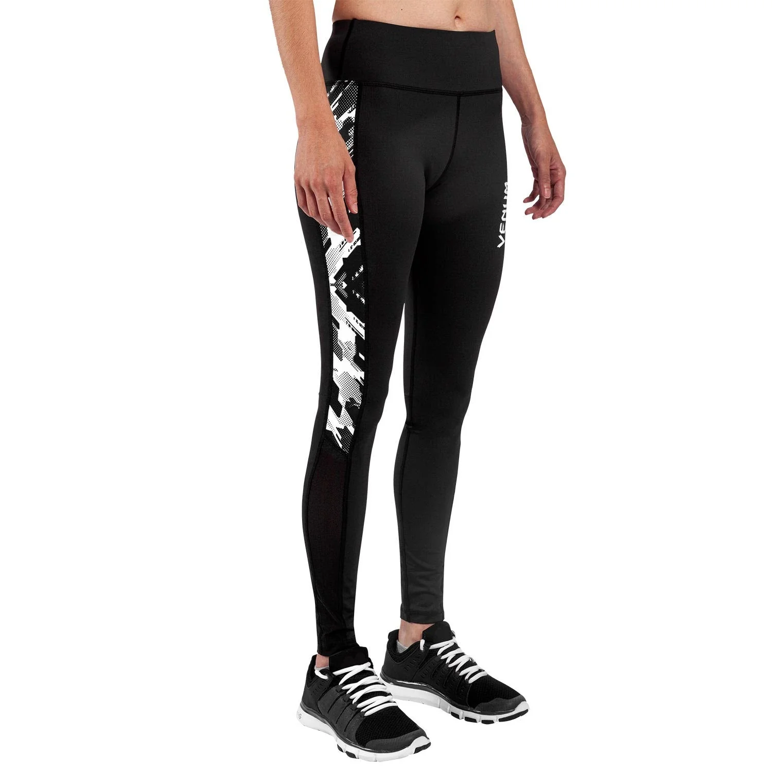 Venum Tecmo Leggings - For Women - Black/White - Image 4