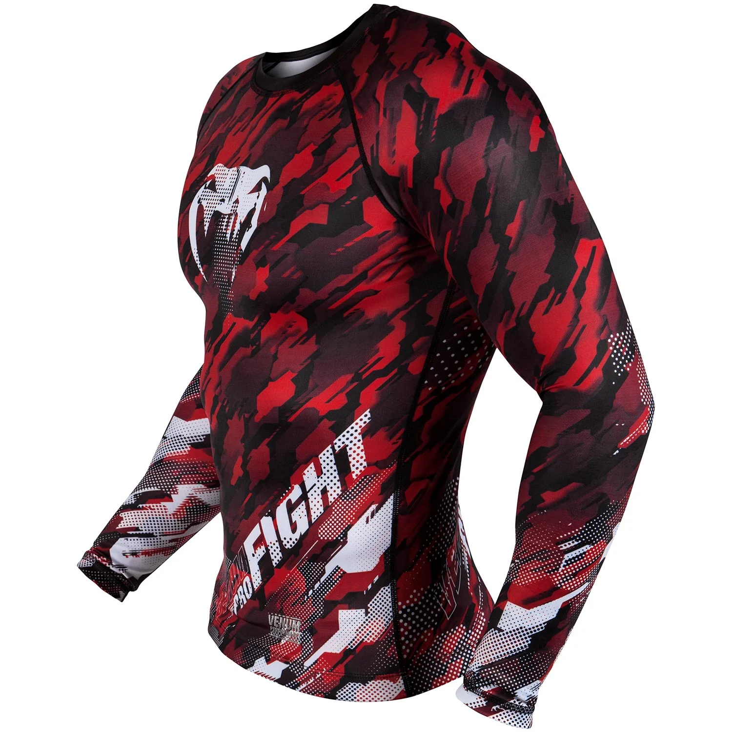 Venum Tecmo Rashguard - Long Sleeves - Red - Image 2