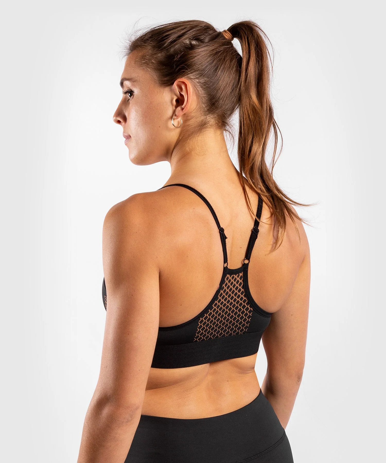 Venum Tecmo Sport Bra - For Women - Black/Bronze - Image 4