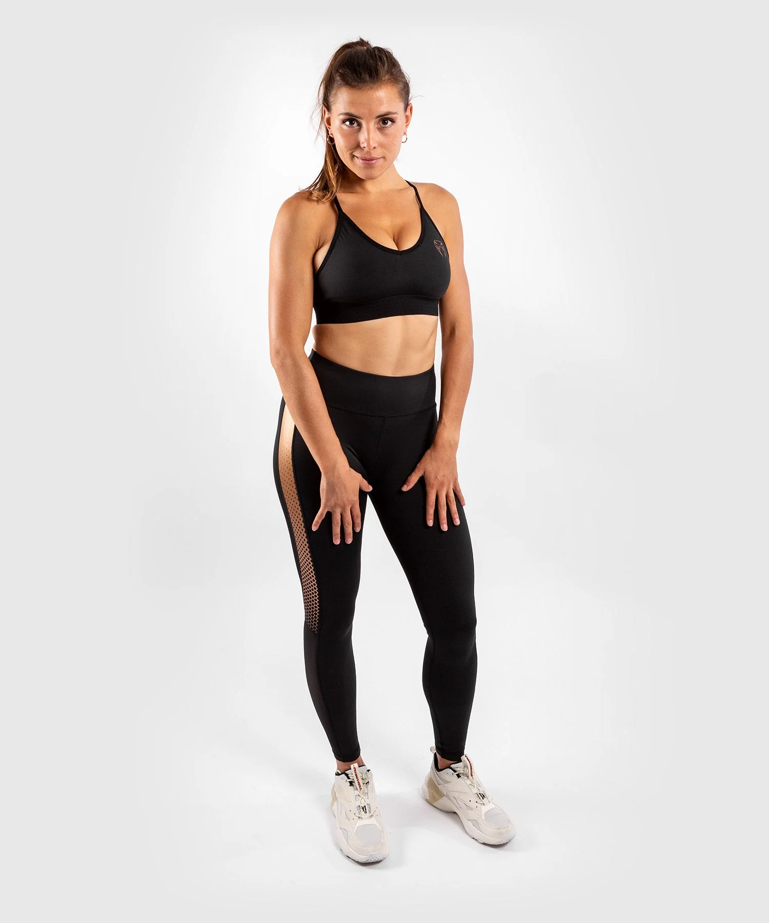 Venum Tecmo Sport Bra - For Women - Black/Bronze - Image 7