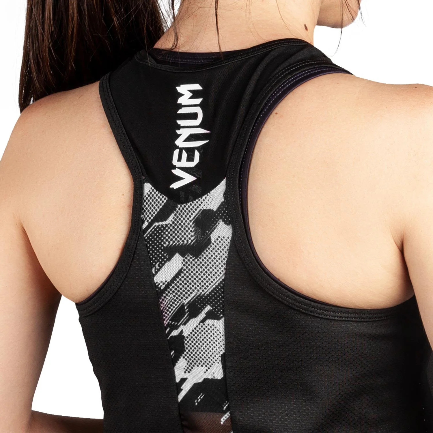 Venum Tecmo Tank Top - For Women - Black/White - Image 4